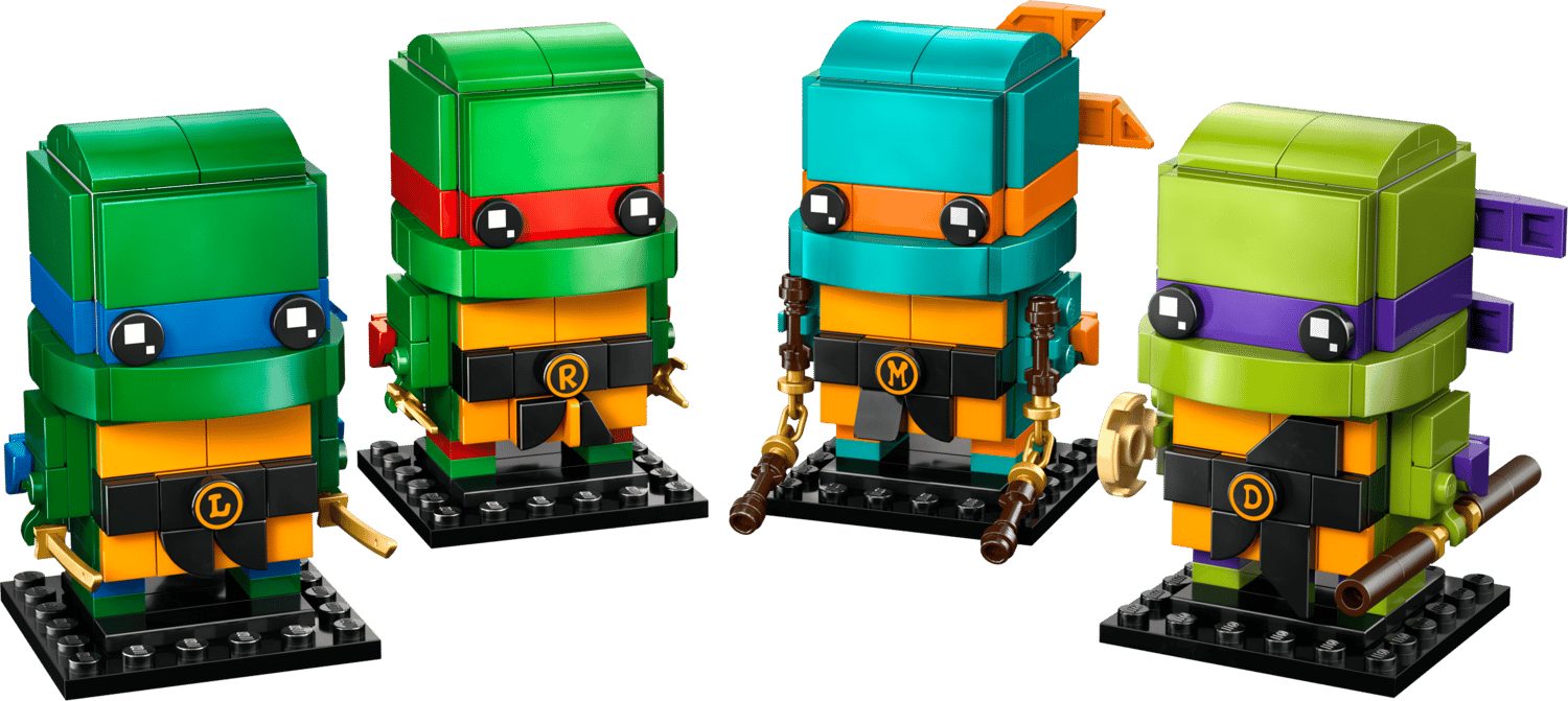 LEGO® BrickHeadz 40878 Teenage Mutant Ninja Turtles Figuren Spielbausteine, (Set, 567 St., Set)