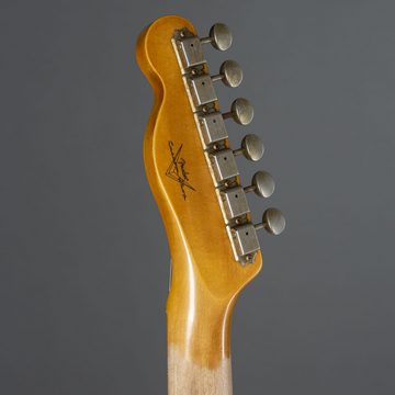 Fender E-Gitarre, Postmodern Telecaster Journeyman Faded Aged Candy Tangerine - E-Gita