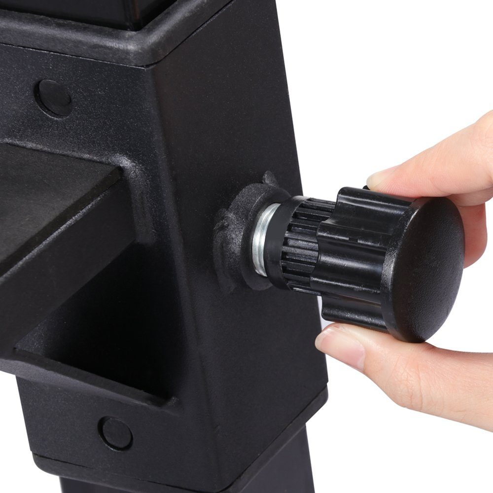 Yaheetech Langhantelstange, Langhantelständer Hantelablage verstellbar