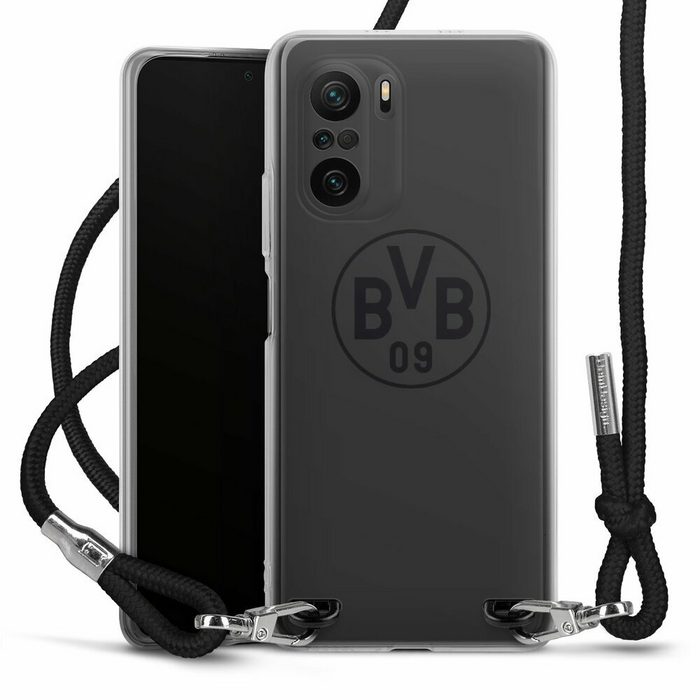 DeinDesign Handyhülle Borussia Dortmund Logo BVB BVB Grau Xiaomi Poco F3 Handykette Hülle mit Band Case zum Umhängen