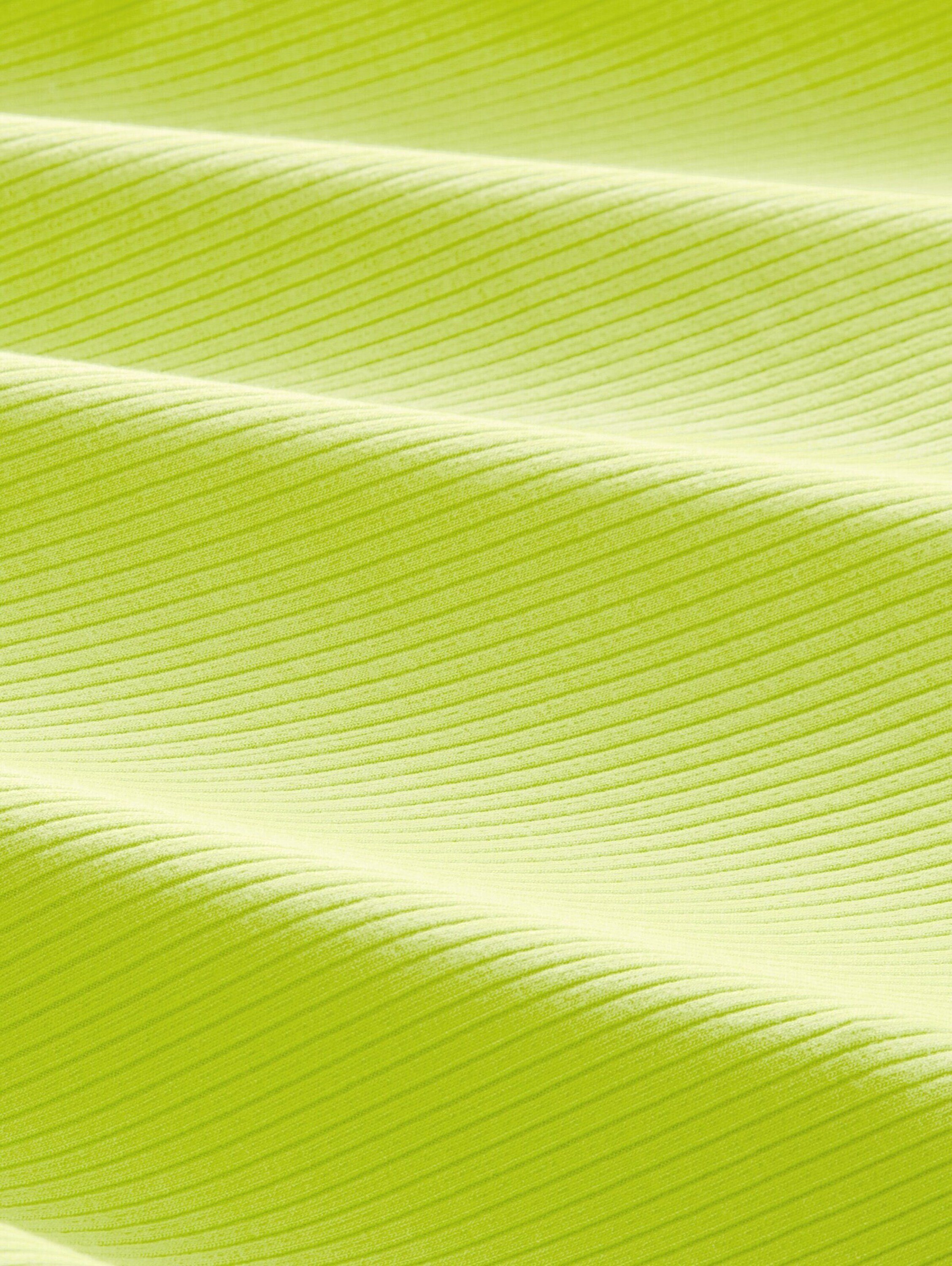 TAILOR Langarmshirt 24702 TOM Denim Neon Lime (1-tlg) Cut-Outs