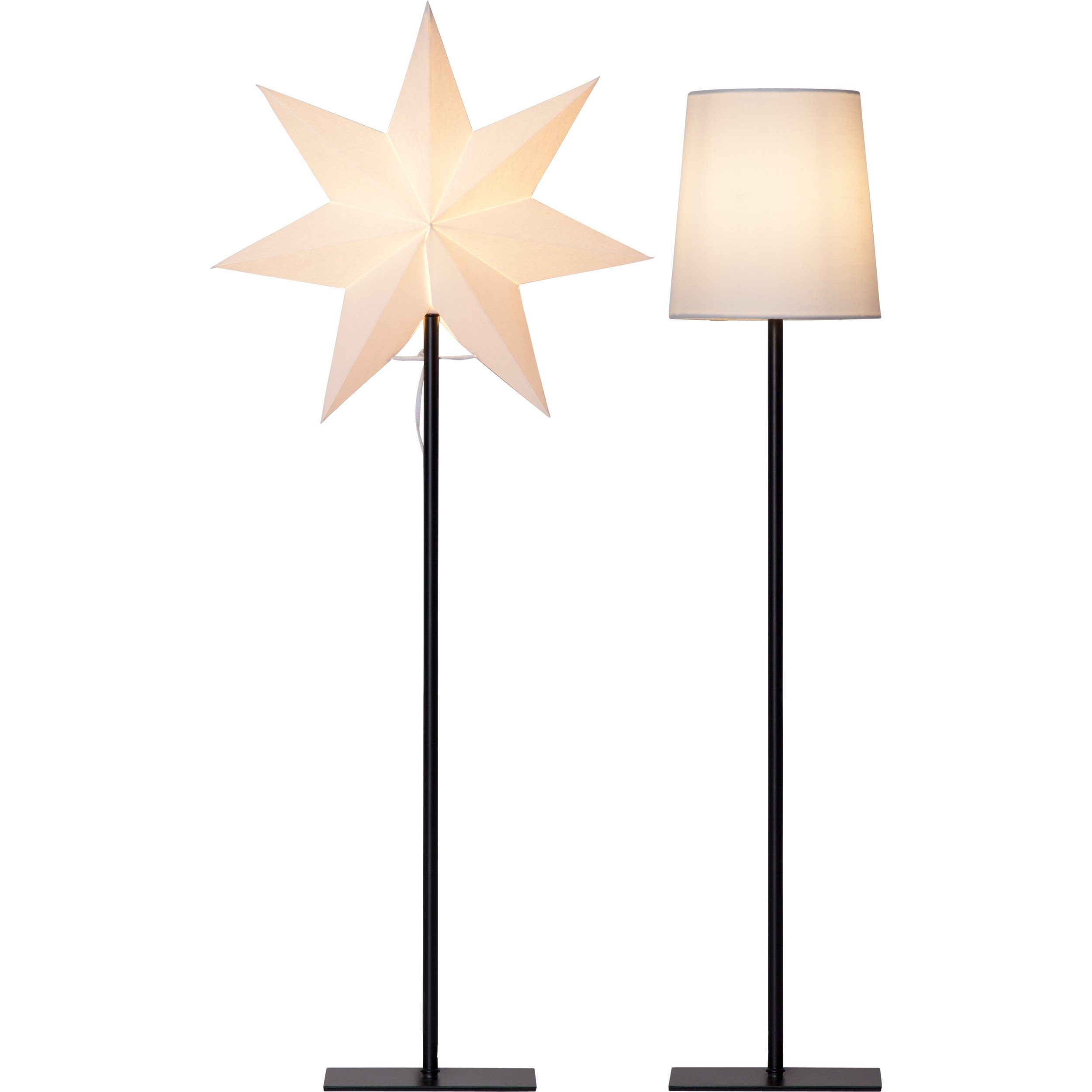 STAR TRADING LED Dekolicht Frozen, Stehlampe mit Wechselschirm Frozen 3D Papierstern Weihnachten oder run