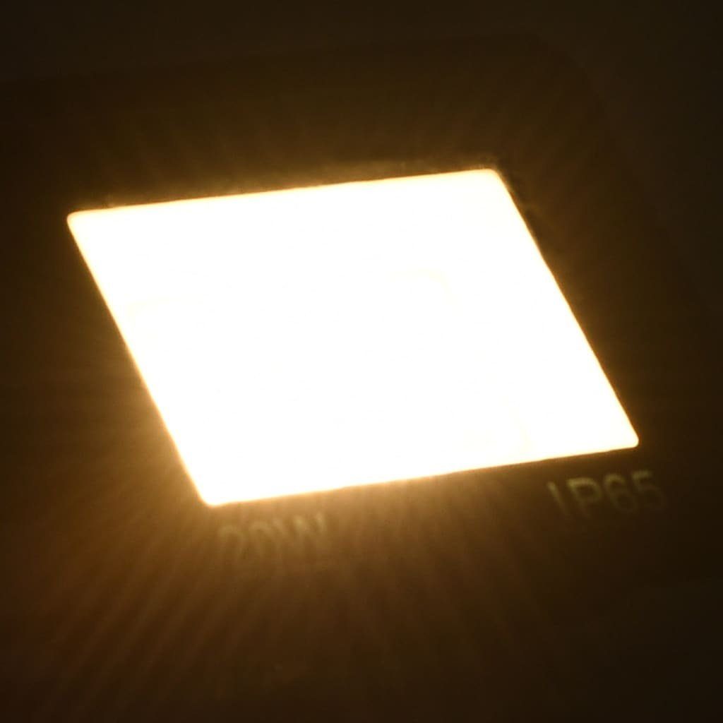 Steckdose vidaXL W LED-Fluter 20 Warmweiß
