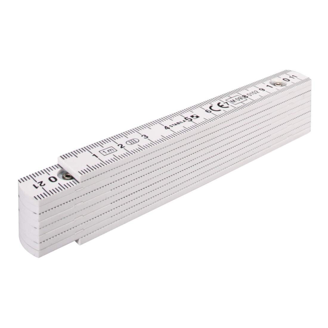 Stabila Maßband STABILA Kunststoff-Gliedermaßstab Type 1104 1 m weiß, metrische Skala