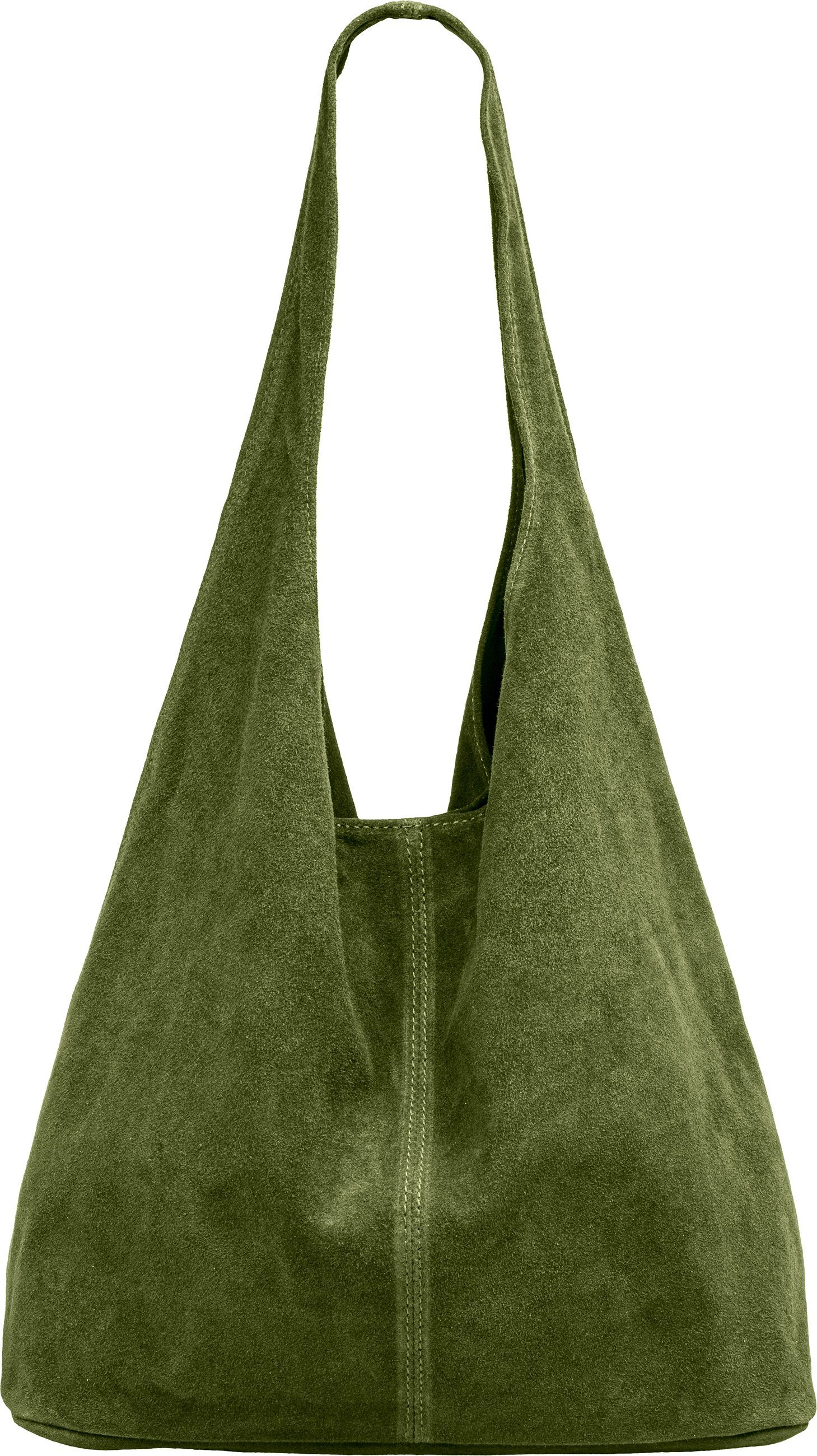 Caspar Schultertasche große Damen Wildleder Tasche Hobo Bag - CLASSIC LINE günstig online kaufen