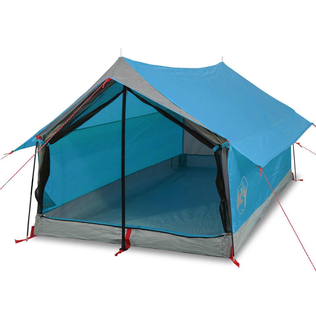 vidaXL Kuppelzelt NA Campingzelt Zelt Familienzelt Freizeitzelt 2 Personen Blau 193x122x