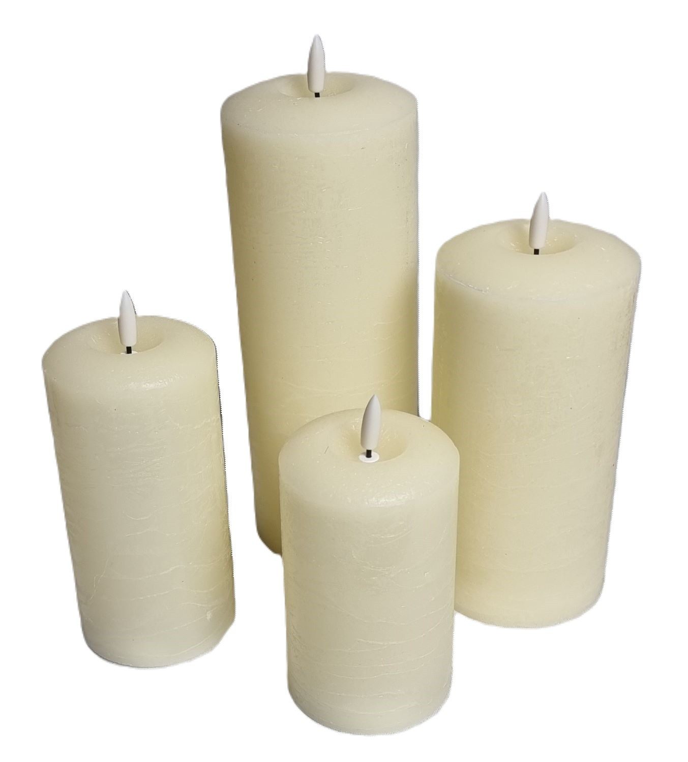 formano Stumpenkerze Echtwachskerze Rustik mit LED & Timer verschiedene Far günstig online kaufen
