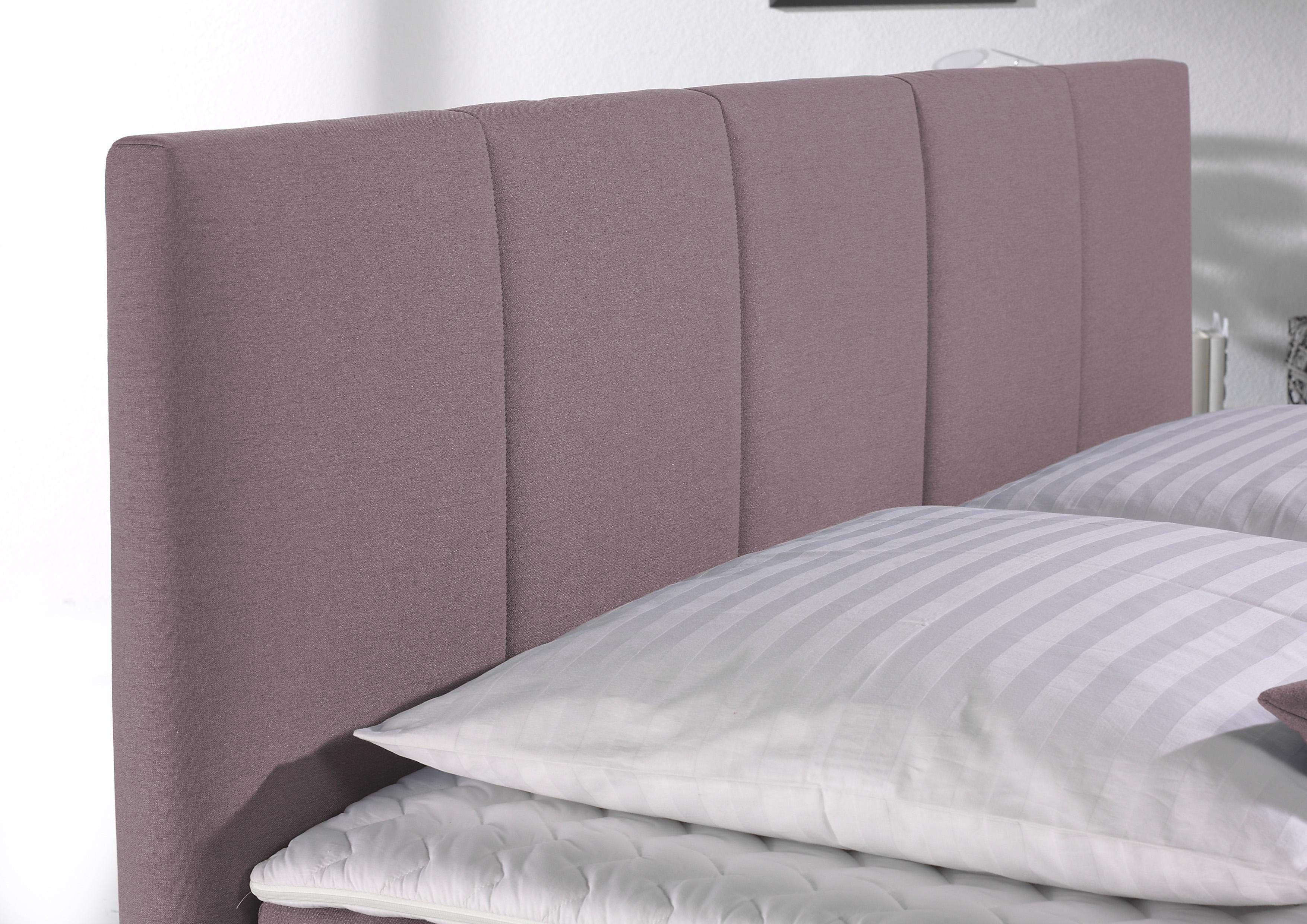 Home affaire Boxspringbett Portland, in 3 Breiten, 3 Matratzenarten und 2 Härtegraden, incl. Topper