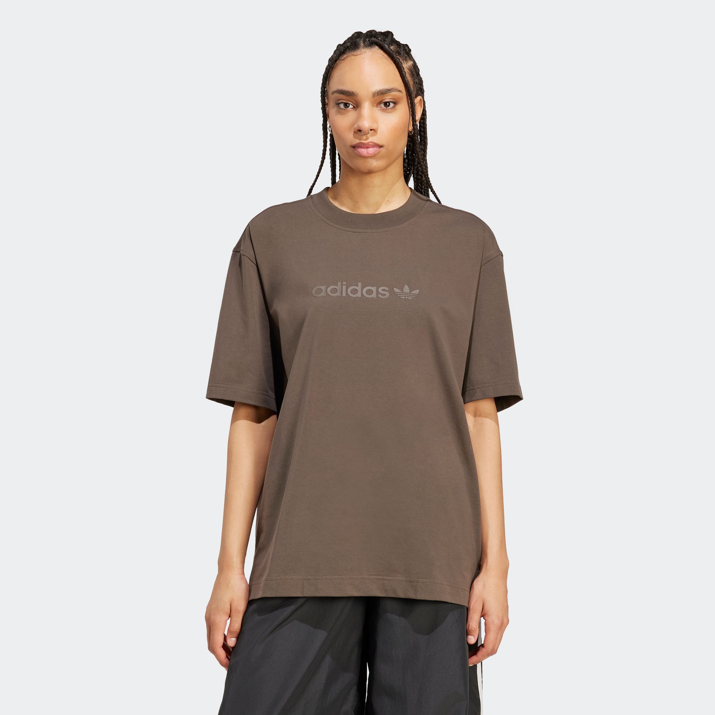 adidas Originals T-Shirt ESS LIN TEE OS Oversize-Passform, Halbarm, mit Run günstig online kaufen