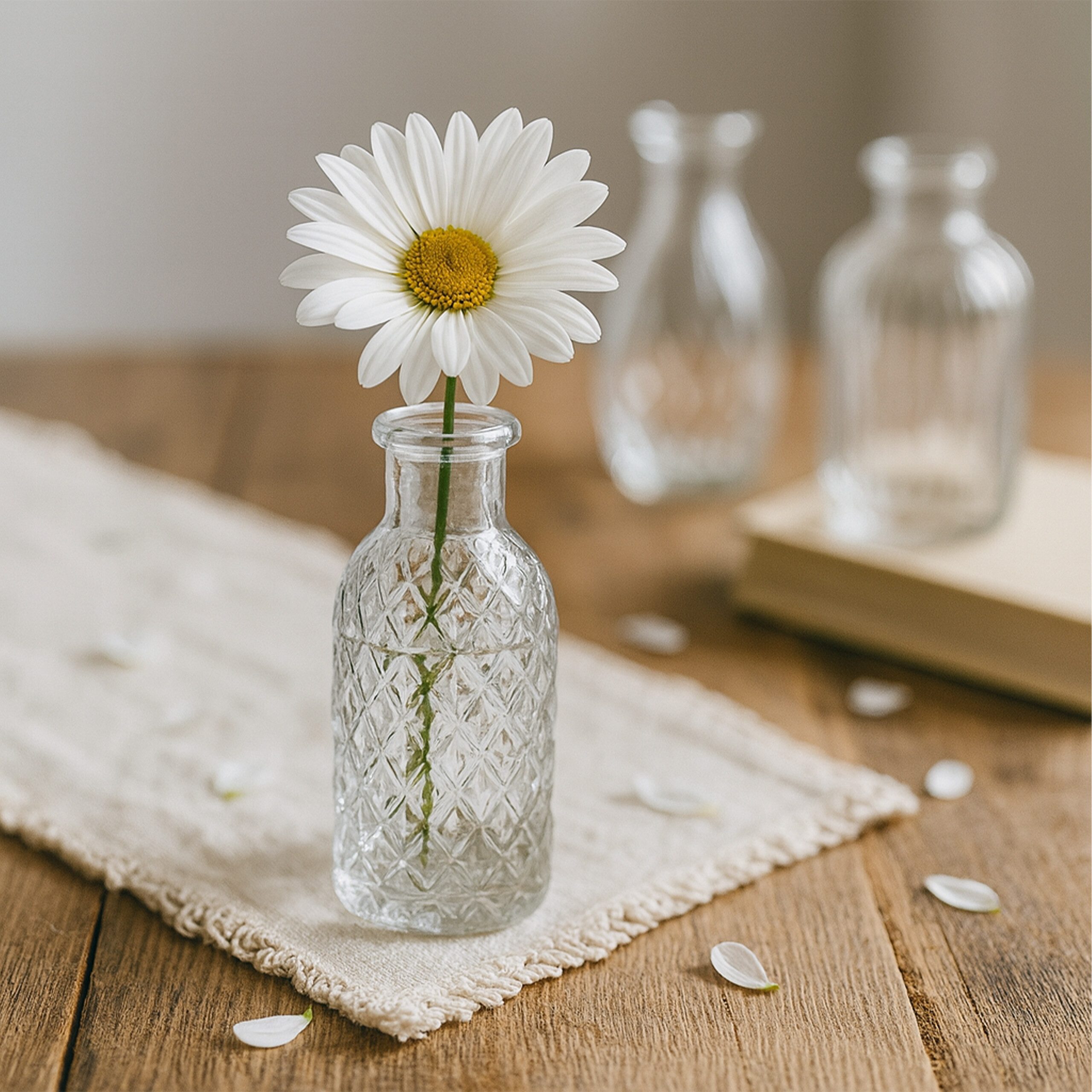 relaxdays Dekovase Deko Vasen im 10er Set, transparent