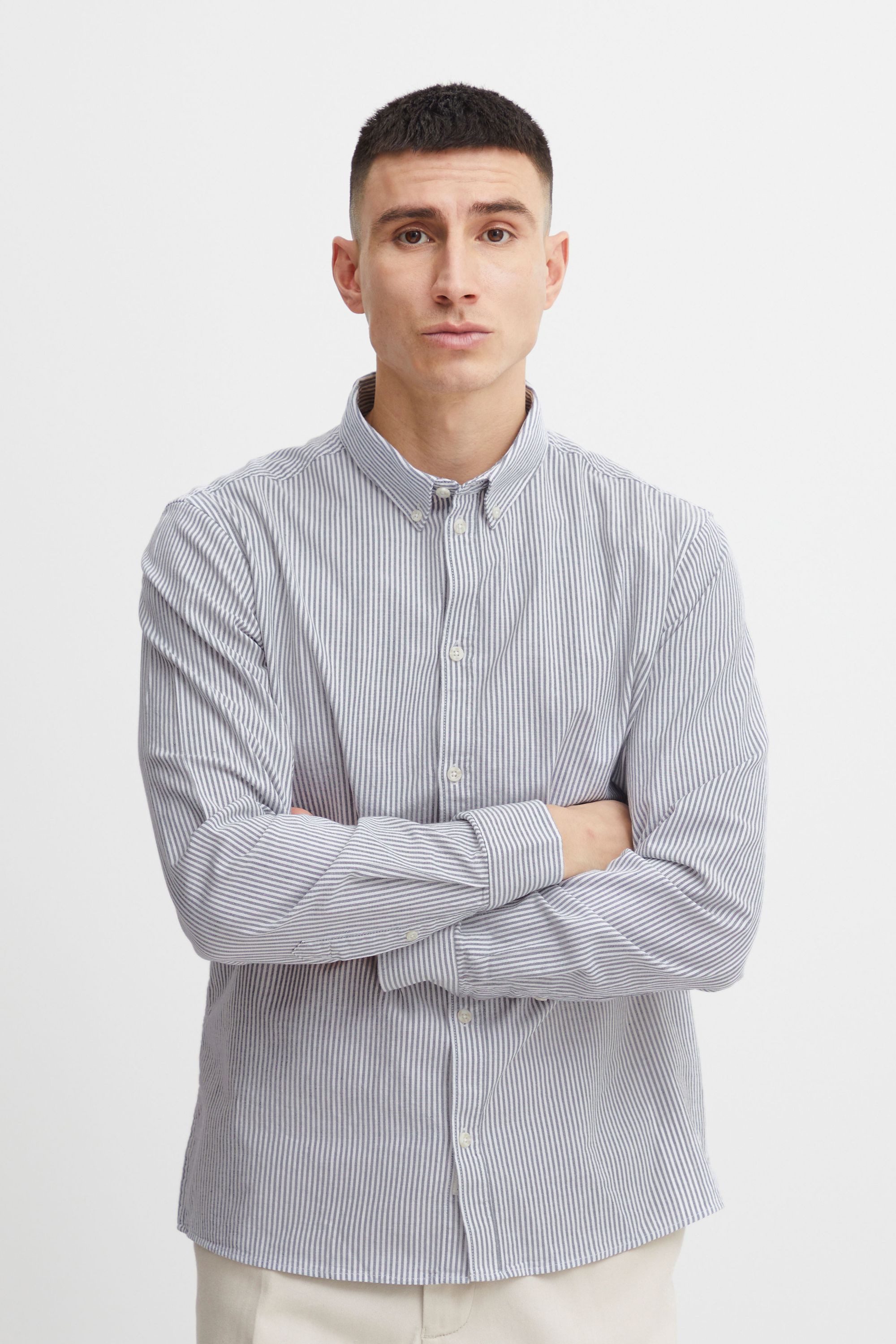 !Solid Langarmshirt SDVal Stripe - 21107617 Modisches Hemd