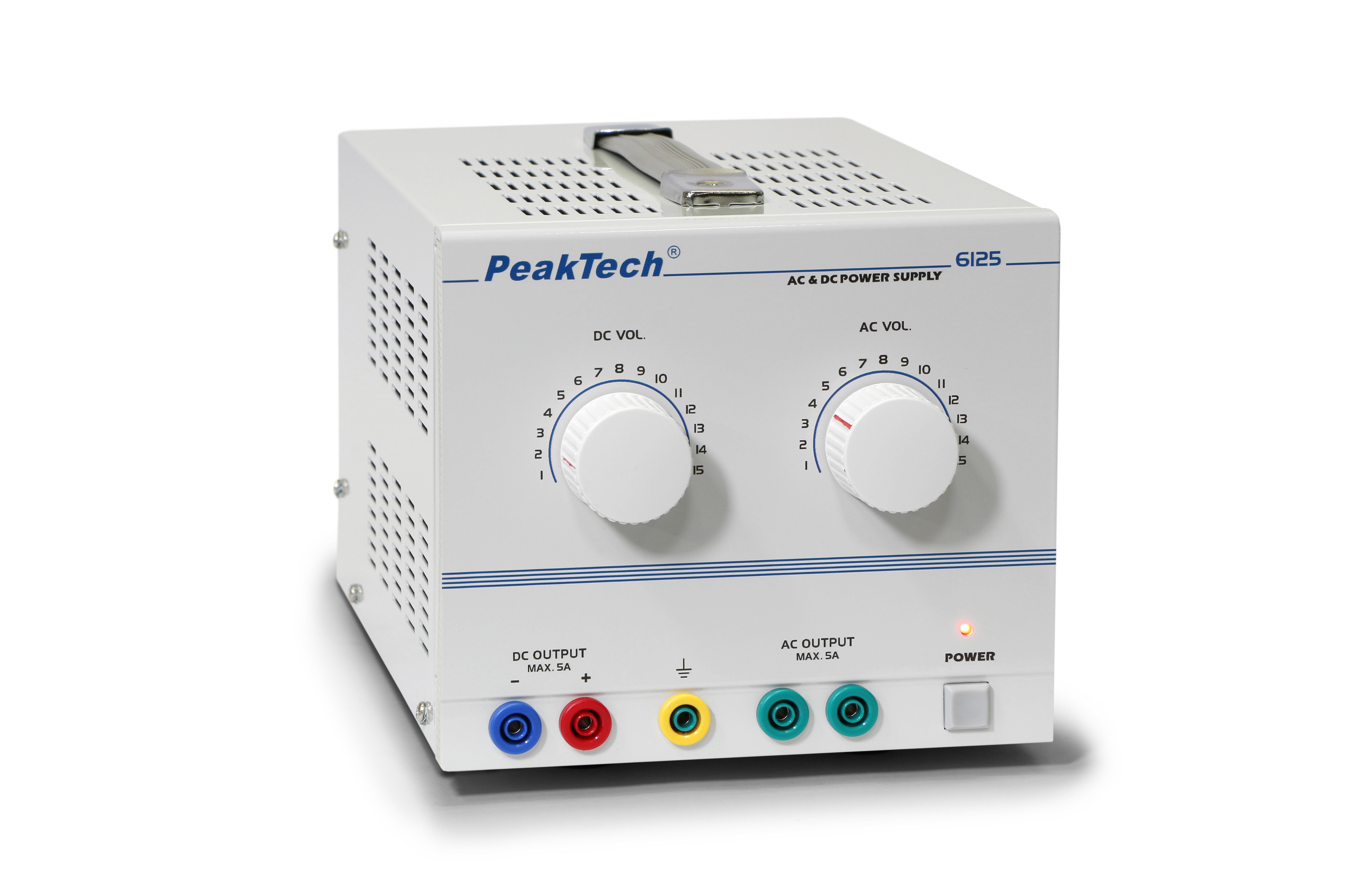 PeakTech DC/AC Labornetzteil 1–15 V/5 A, linear, Labornetzgerät Labor-Netzteil