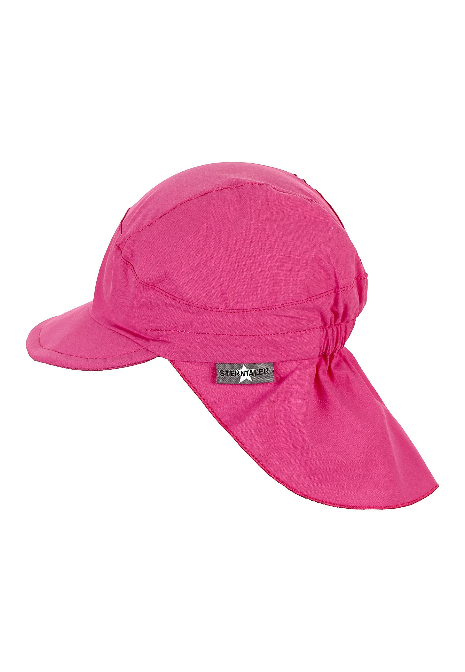 Sterntaler® Schirmmütze UV-Schutz 50+ Schirmmütze mit Nackenschutz Basic (1-St) Kindermütze mit Schirm aus UV-Popeline unifarben – Bild 3 von 5
