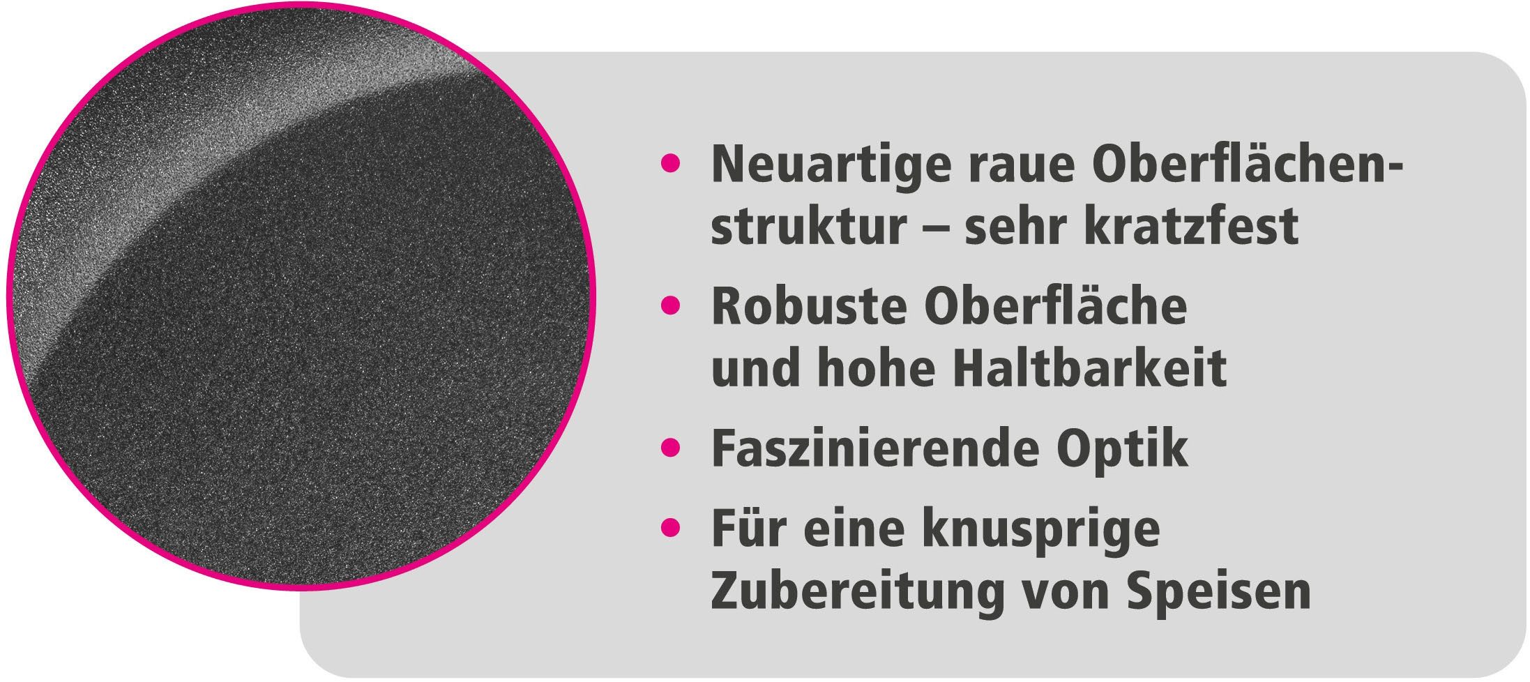 GSW Bratpfanne Titanium Granit Advanced, Aluminiumguss (1-tlg), Bratpfanne aus Aluminium-Guss mit Antihaft-Versiegelung
