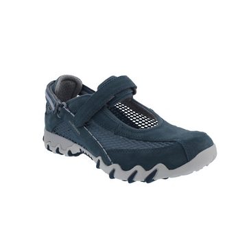 Allrounder by Mephisto Niro Sneaker, Klettverschluss, Jeans, C. Suede 95 / Open Mesh 95 Klettschuh