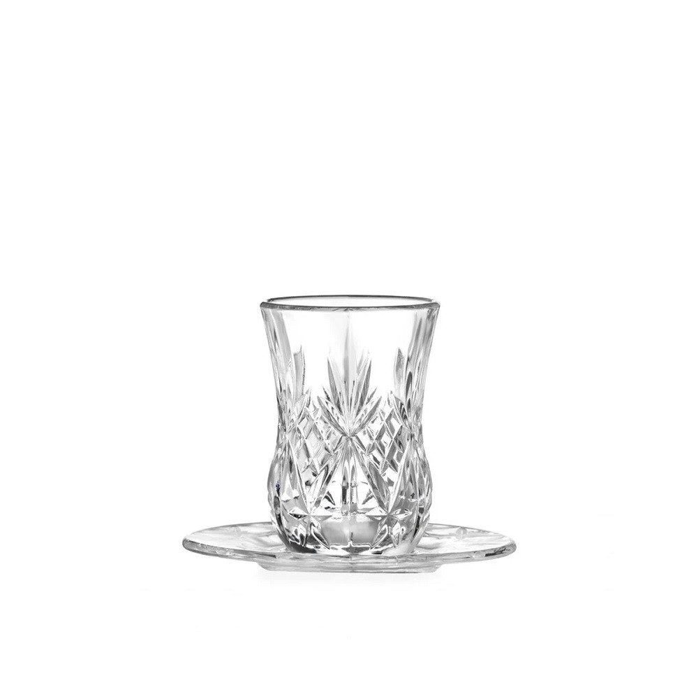 RCR Cappuccinotasse RCR Melodia Cay Teeglas 140 ml 6er Set, Kristallglas
