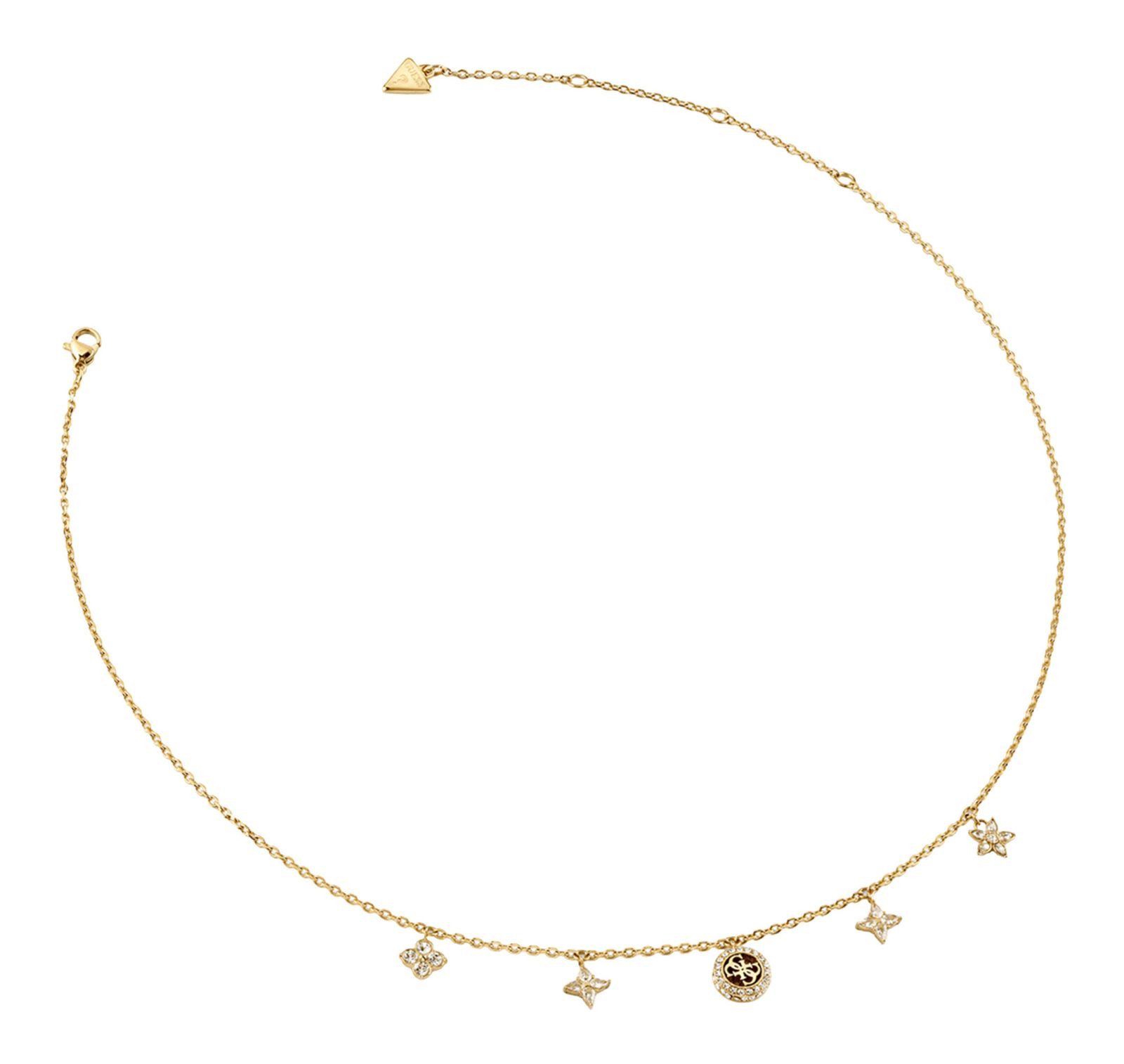 Gliederkette 16-18" Flower Charms Necklace