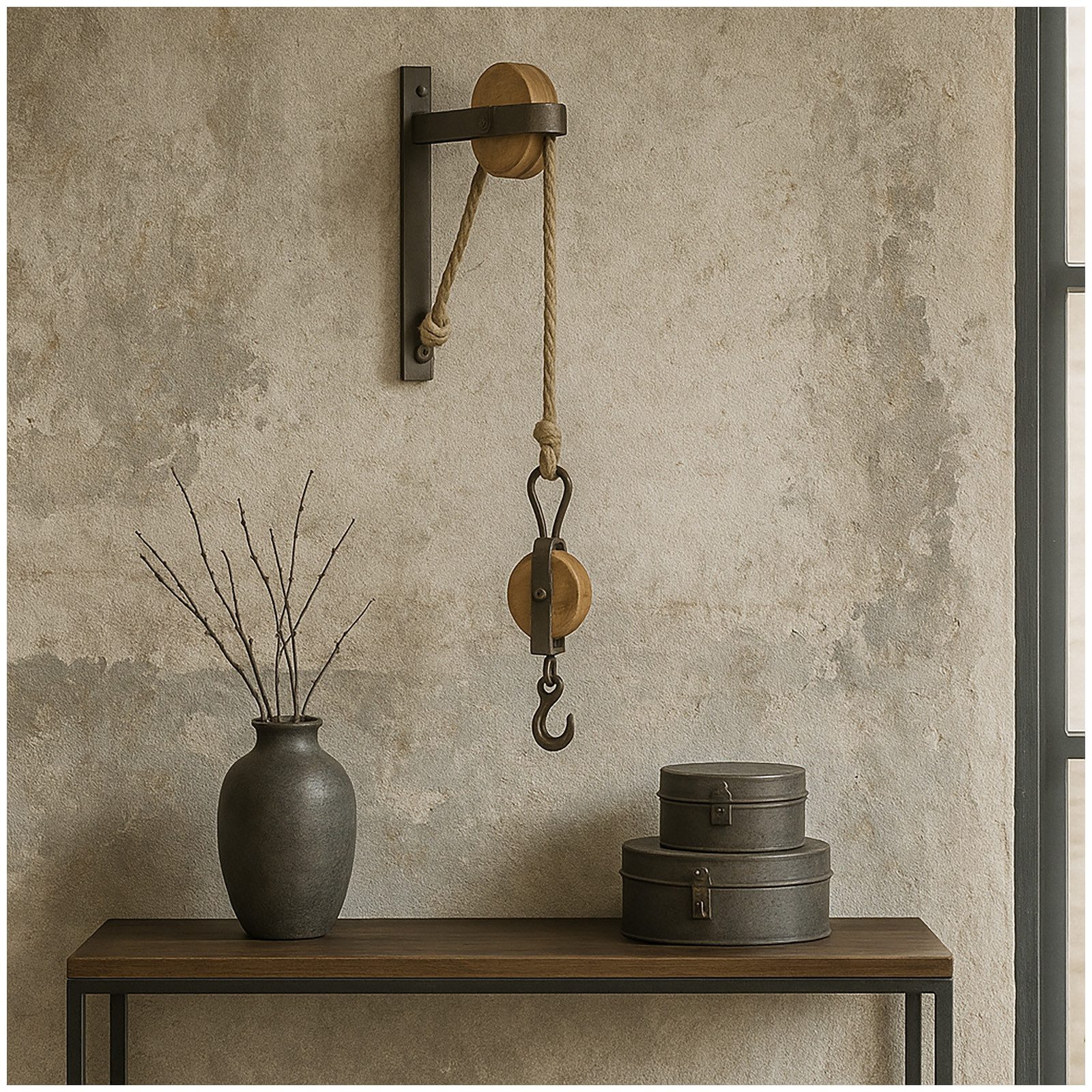 HTI-Living Wanddekoobjekt Dekohaken Wandhaken im Industrie Stil (Stück, 1 S günstig online kaufen