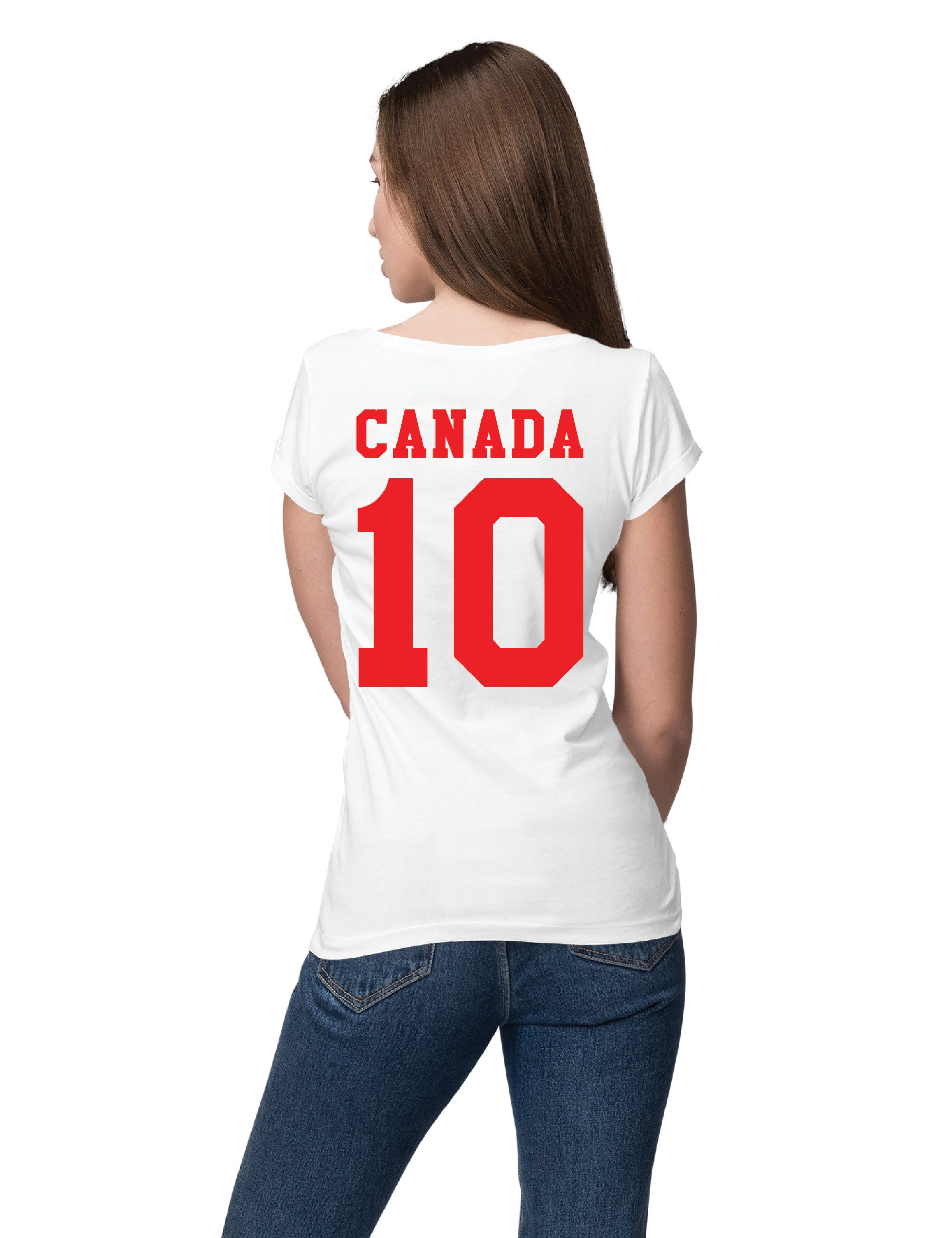 Youth Designz T-Shirt Kanada Damen Shirt mit trendigem Trikot Look