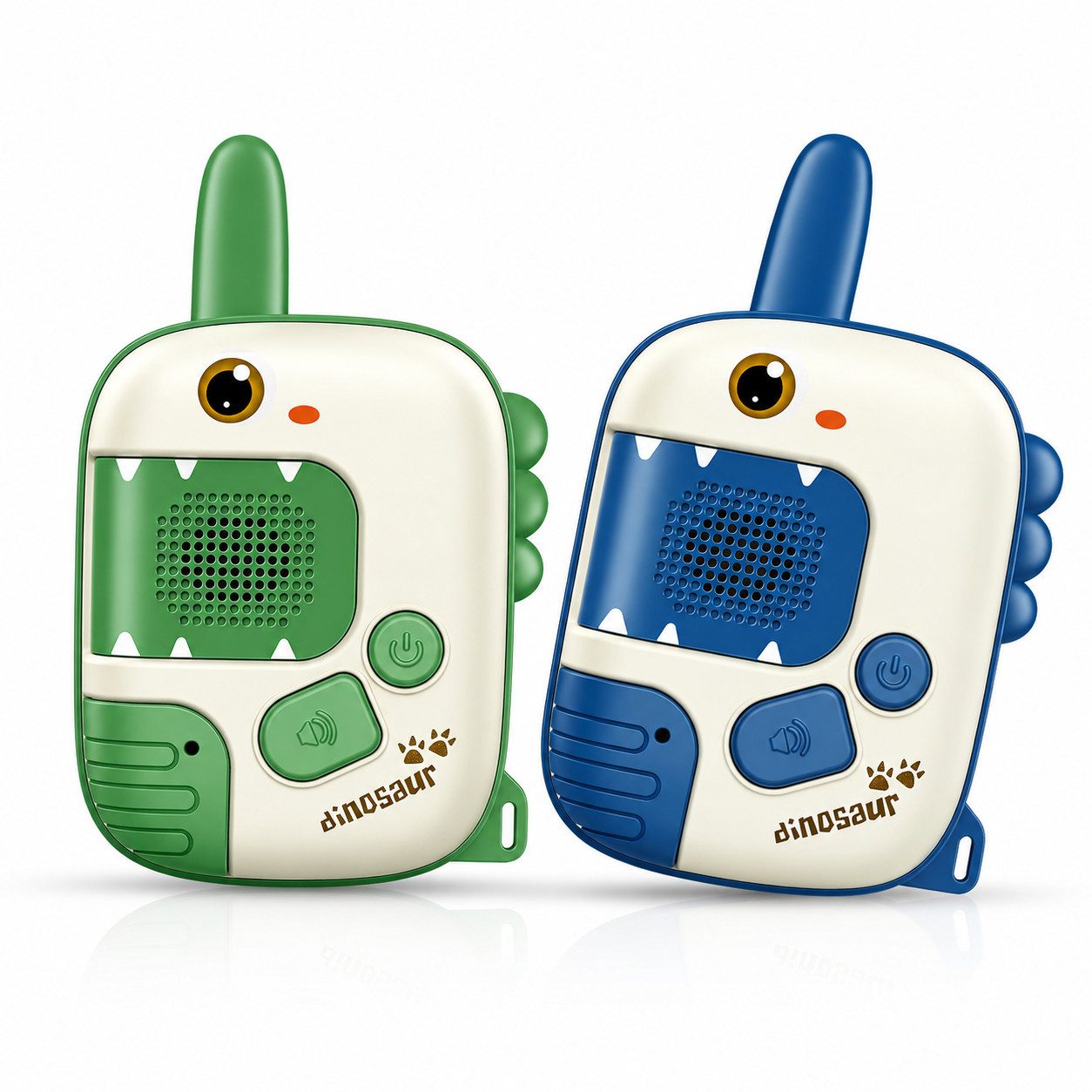 Wootoy Walkie Talkie Kinder-Walkie-Talkies 2er Set mit Trageschlaufen Funkgerät Spielzeug, (einfacher Push-to-Talk-Bedienung für Kinder ab 3 Jahren, 2-St., Klare Sprachqualität und Reichweite von bis zu ca. 300 m), Robustes Gehäuse mit widerstandsfähiger