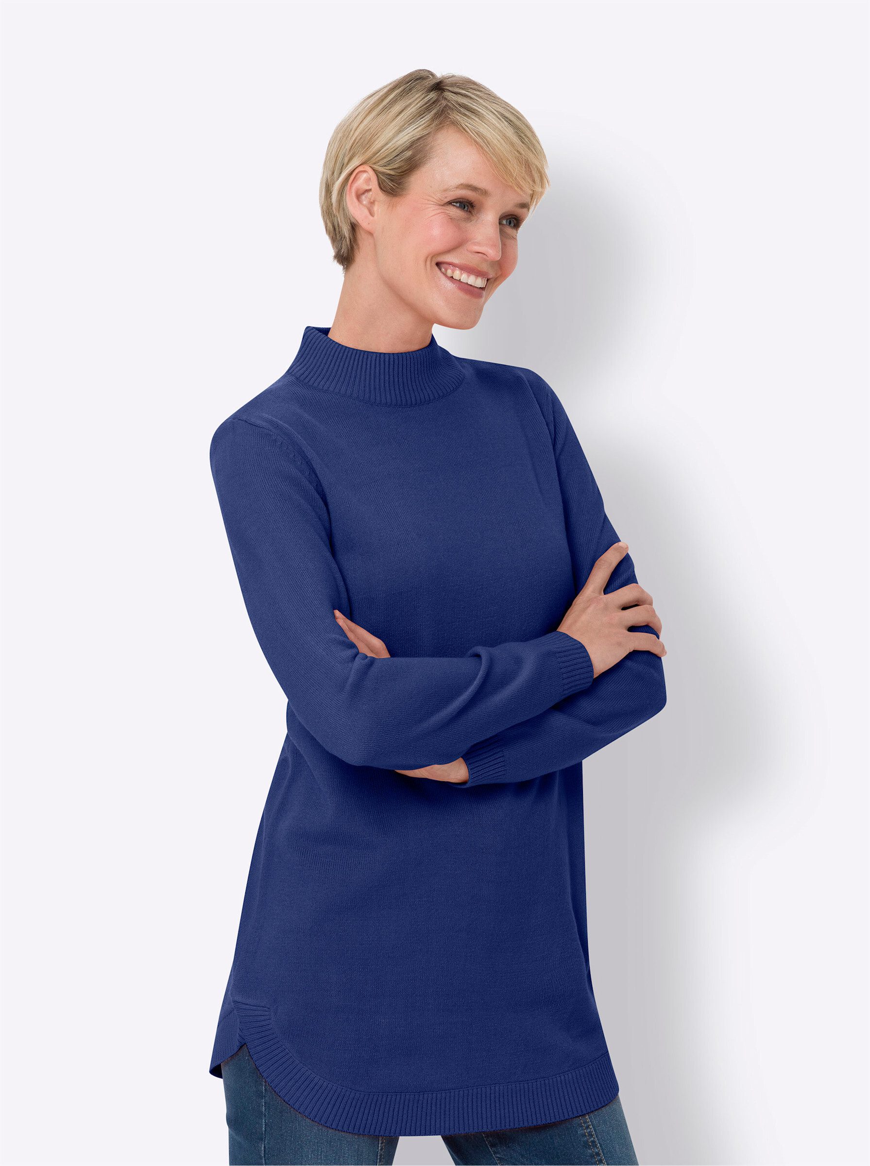 Sieh an! Strickpullover Longpullover günstig online kaufen