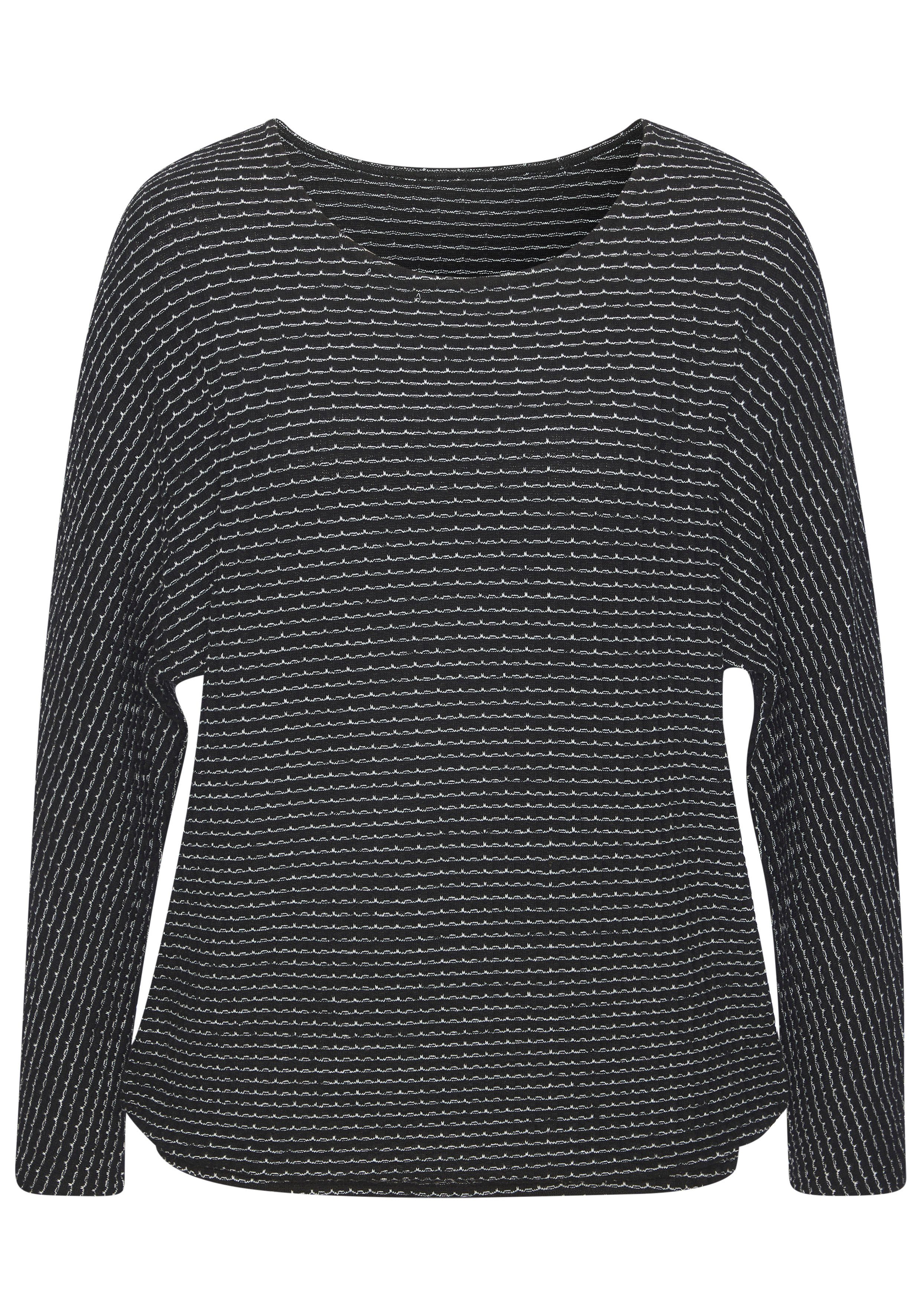 Langarmshirt aus sommerlicher Strickqualität