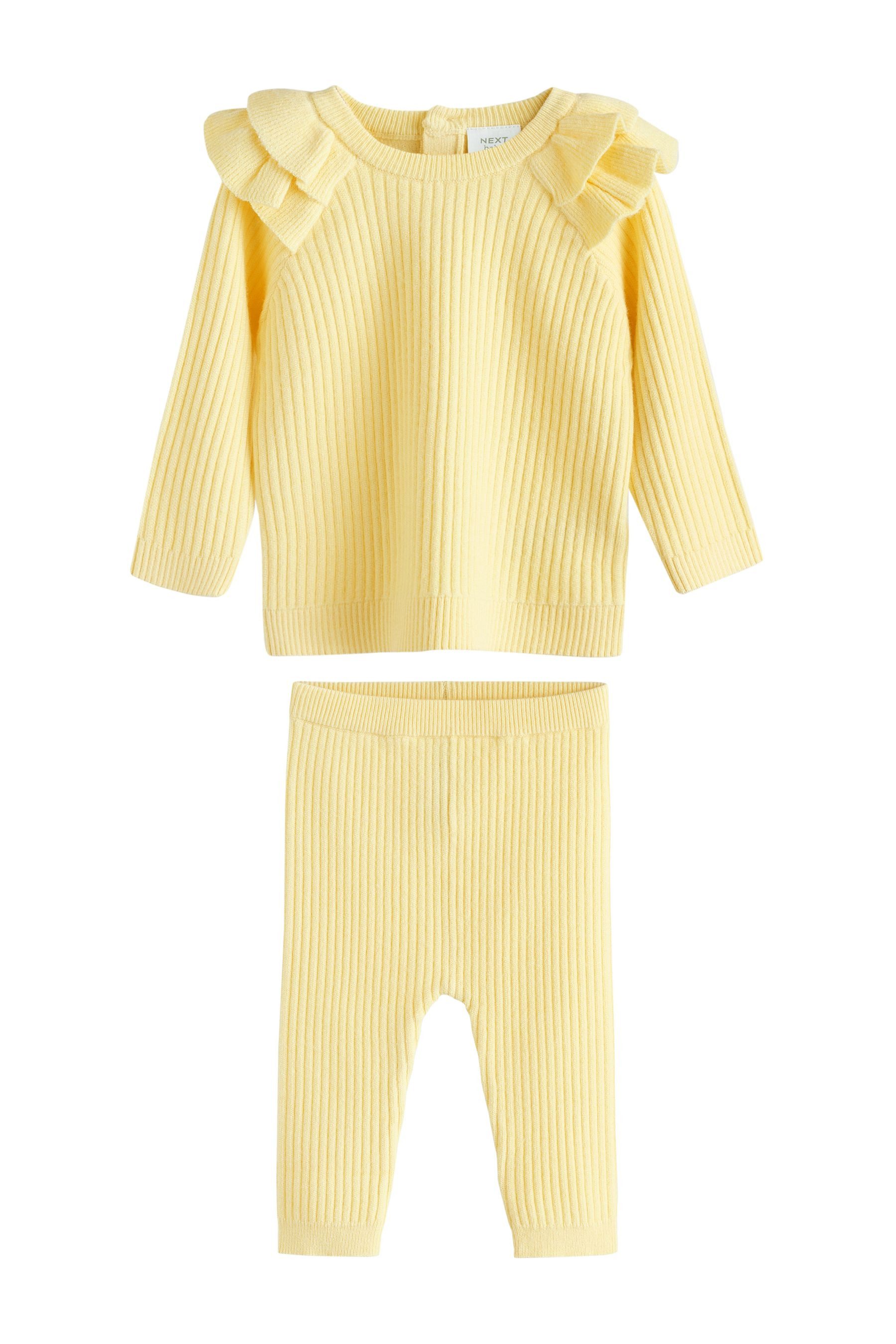 Top & Leggings Baby-Strickpullover und Leggings, 2-teiliges Set