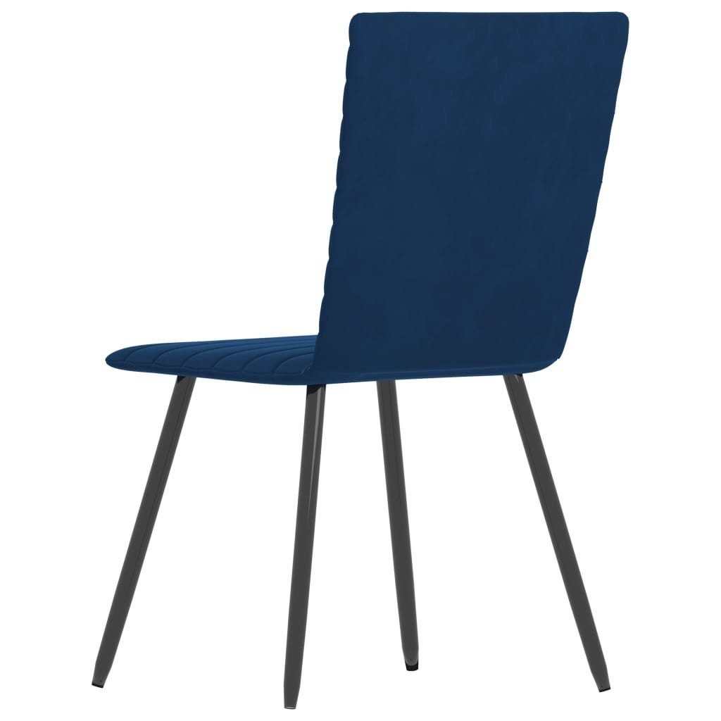 vidaXL Esszimmerstuhl Esszimmerstühle Blau Blau St) | (2 Blau Samt 2 Stk