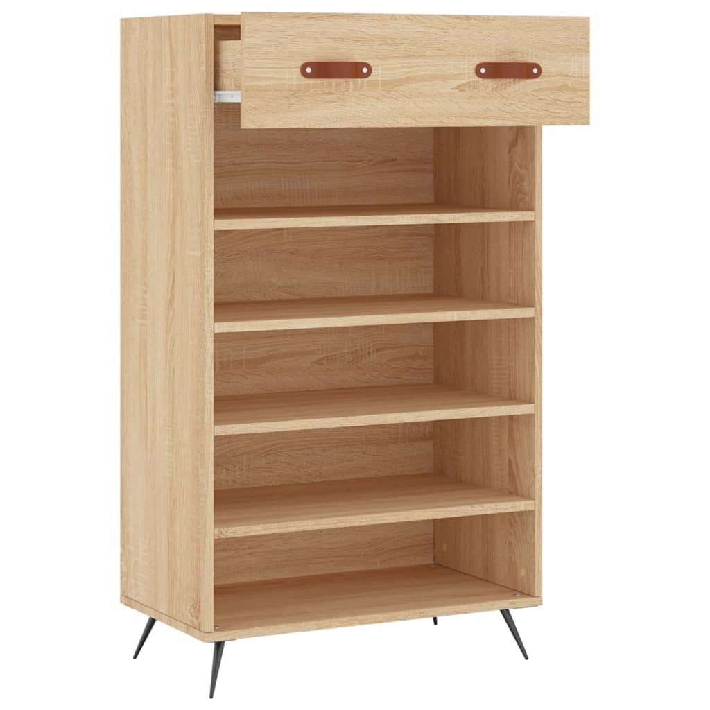 vidaXL Kleiderschrank Holzwerkstoff (1-St) Sonoma cm 60x35x105 Sonoma-Eiche Schuhschrank Eiche