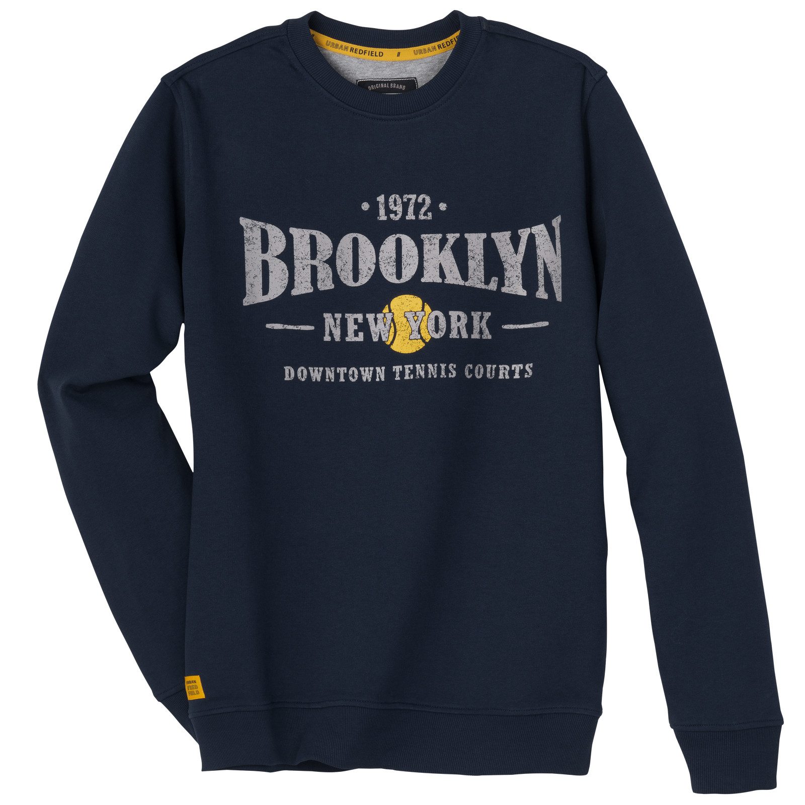 redfield Sweater Redfield Übergrößen Sweatshirt navy Brooklyn Print
