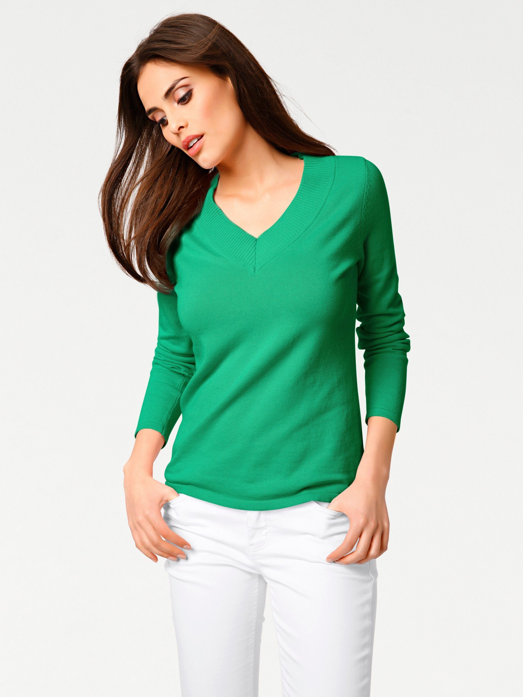 heine Strickpullover V-Pullover günstig online kaufen
