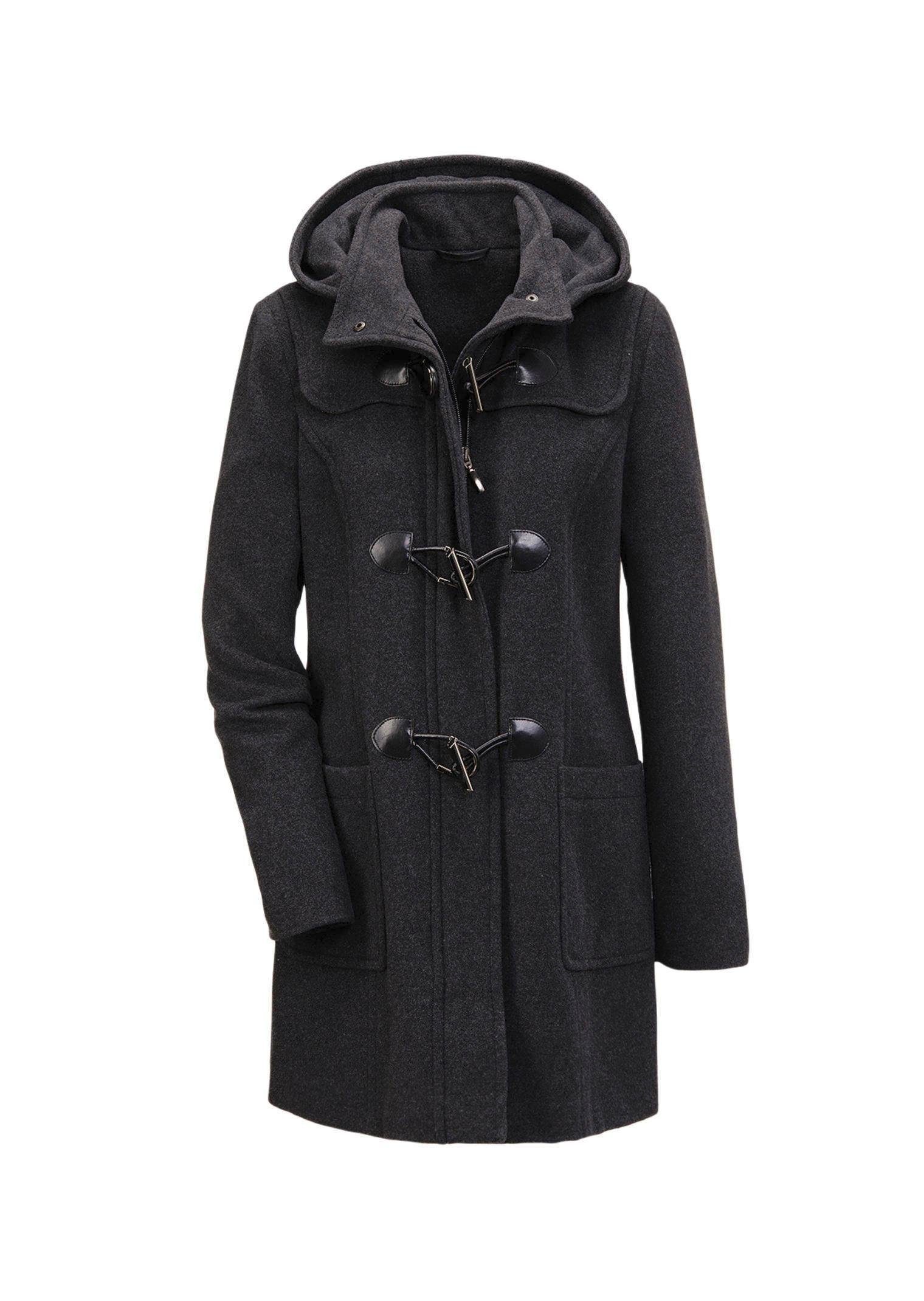 GOLDNER Kurzmantel Kurzgröße: Woll-Dufflecoat mit Kaschmirwolle günstig online kaufen