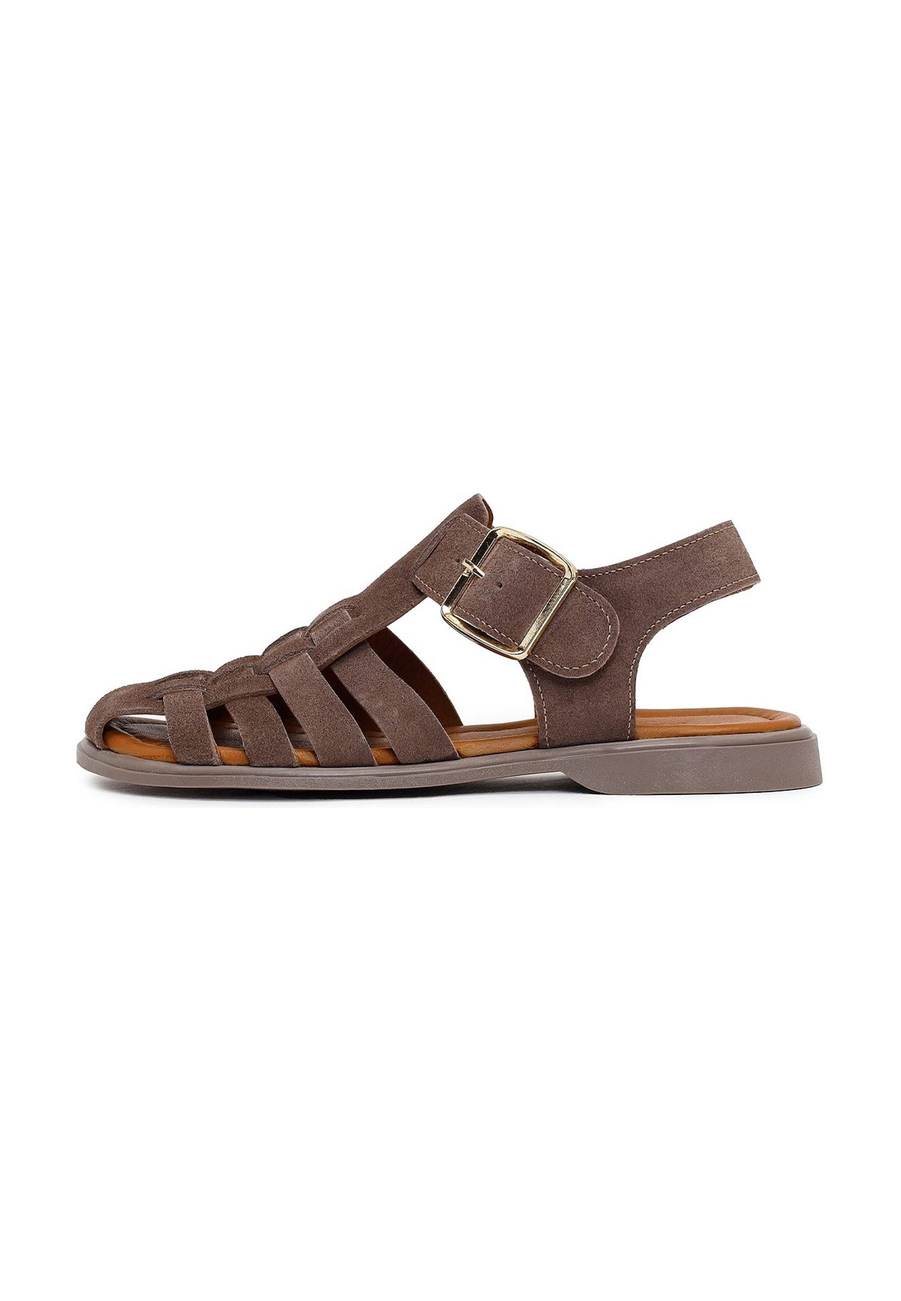 Sandalen aus Veloursleder Sandale