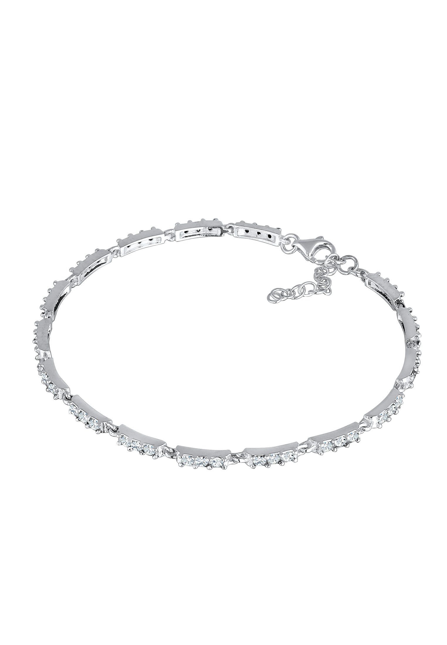 Armband Silber Kristalle Tennisarmband Elli 925