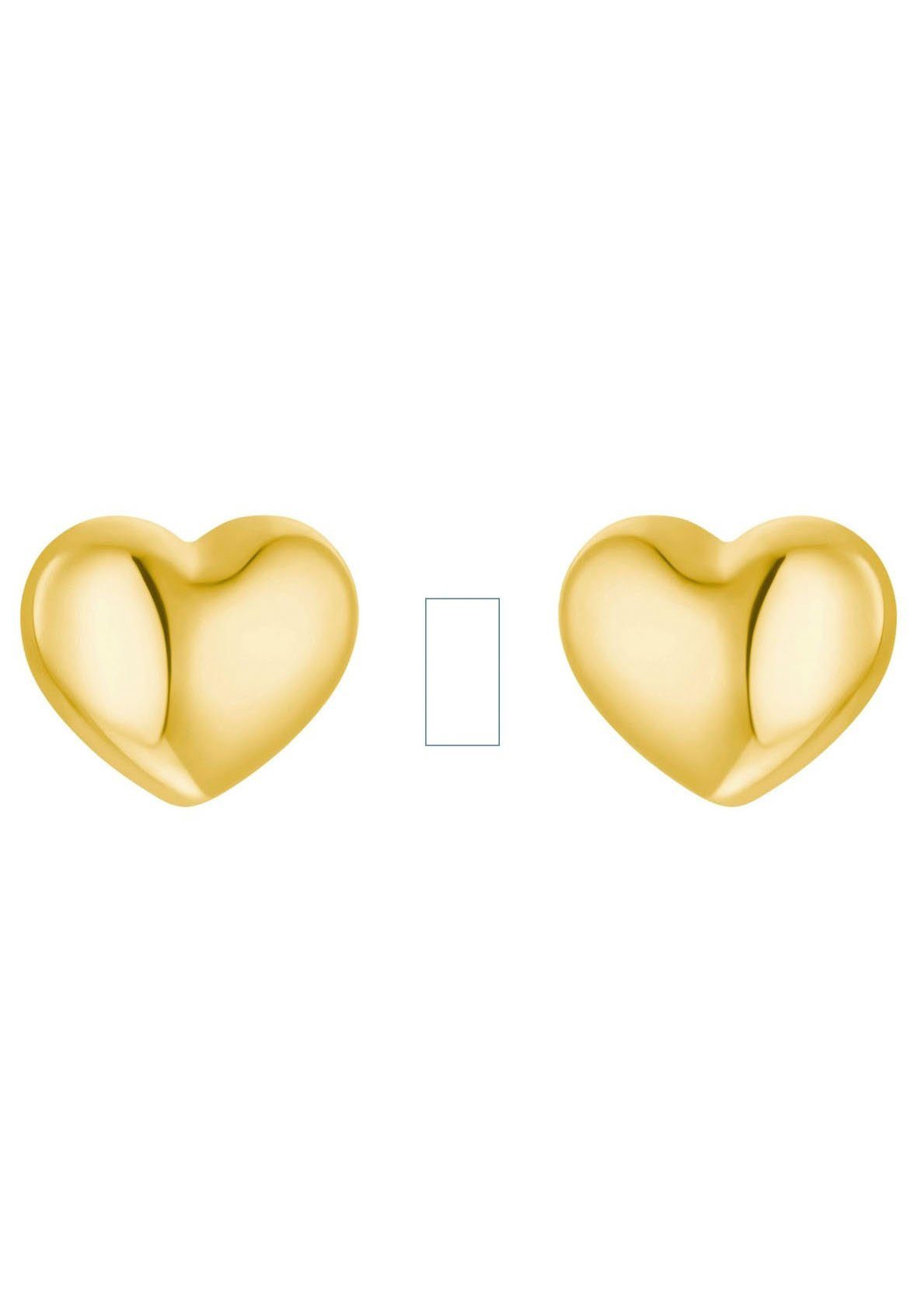 Amor Paar Ohrstecker Golden Hearts (2-tlg) – Bild 2 von 4