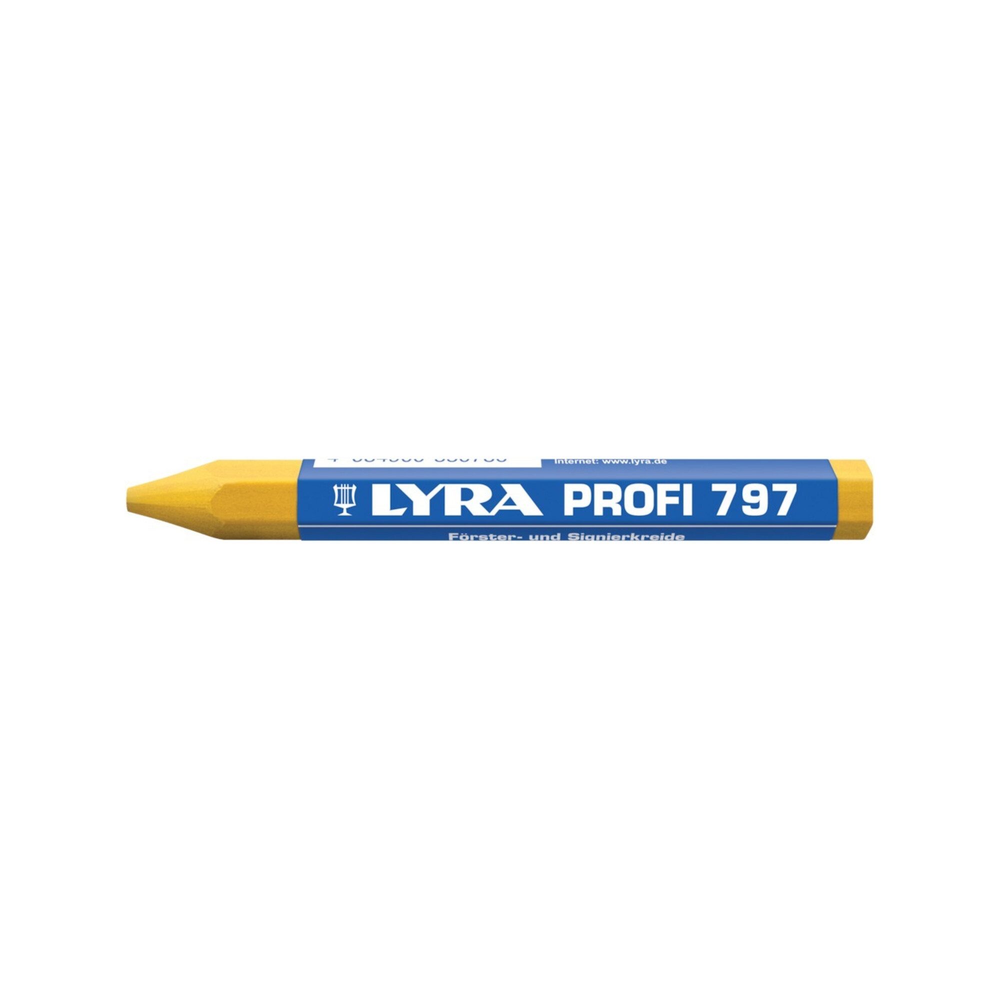 LYRA Lackmarker Förster/SignKreide gelb L120mm D12mm 6eckig papiert LYRA