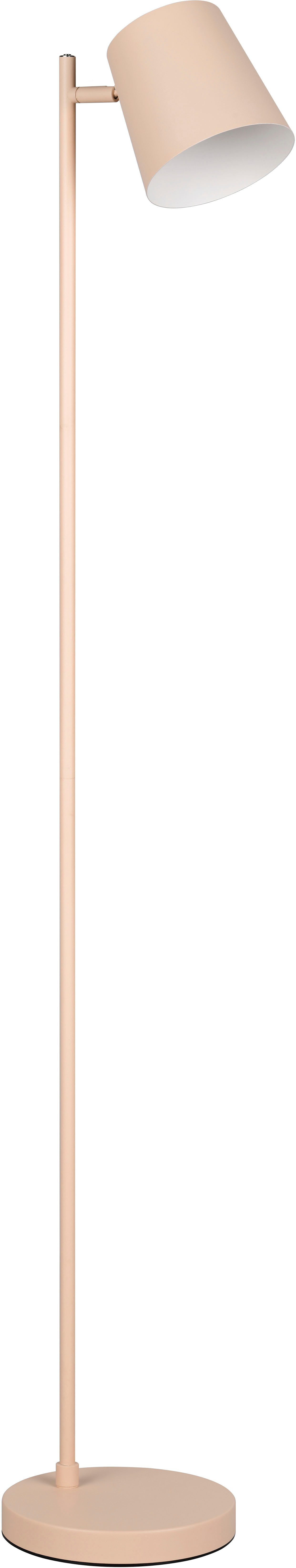 Reality Leuchten LED Stehlampe BLAKE, Akku Stehleuchte Indoor, mit USB-C Lade-Anschluss, Höhe 125 cm, Dimmfunktion, Ein-/Ausschalter, USB-Ladefunktion, mehrere Helligkeitsstufen, LED fest integriert, Warmweiß, Ø 20cm, mit 4-fach Touchdimmer, Leuchtenkopf schwenkbar, 4,5W 350 Lm