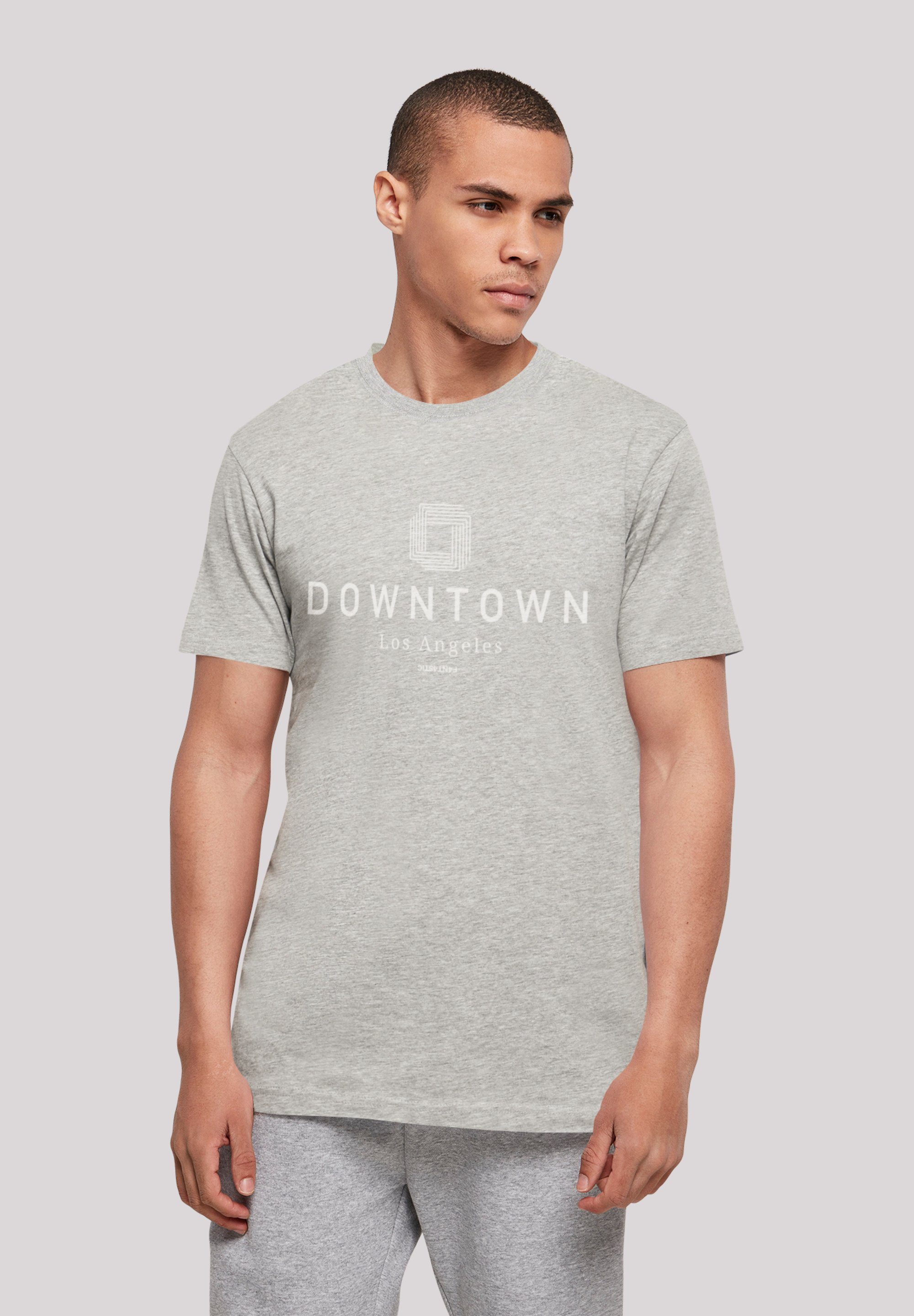 F4NT4STIC T-Shirt UNISEX Print heather LA Downtown grey TEE