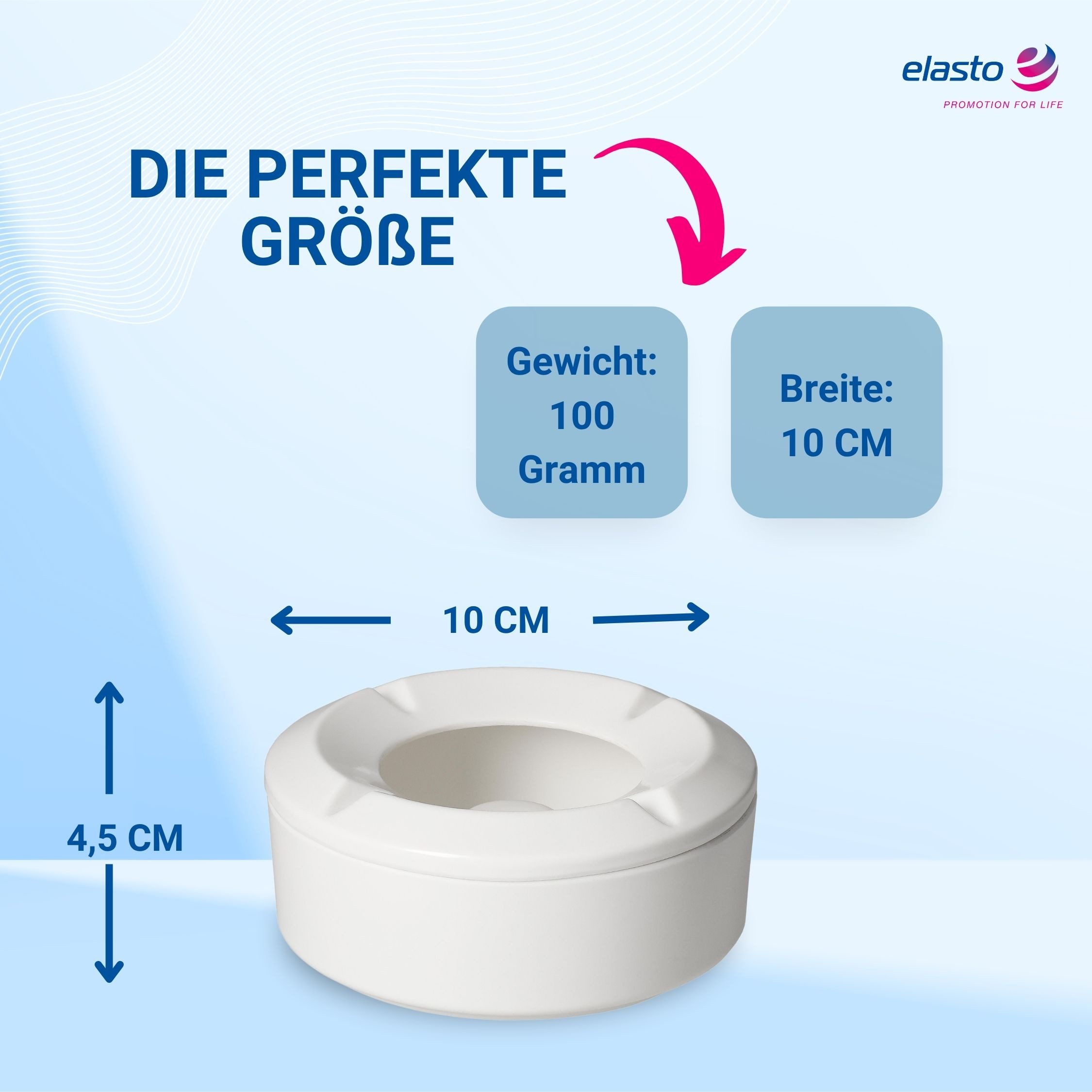 elasto Mülleimer Aschenbecher ATAKOR aus Melamin ideal für draußen