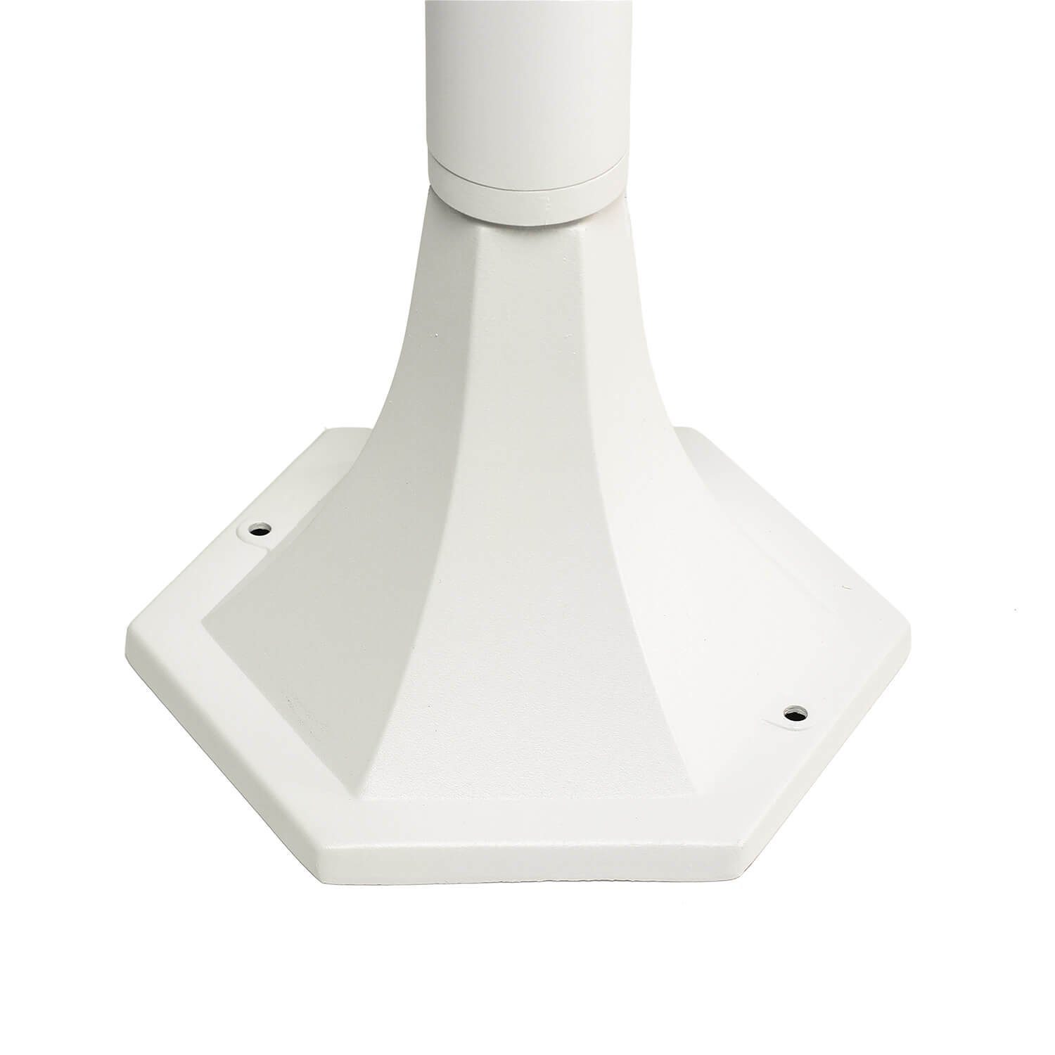 Weiß Rustikal Außen-Stehlampe Bewegungsmelder 123,5cm Außenlampe Leuchtmittel, Garten ohne Licht-Erlebnisse mit BREST,