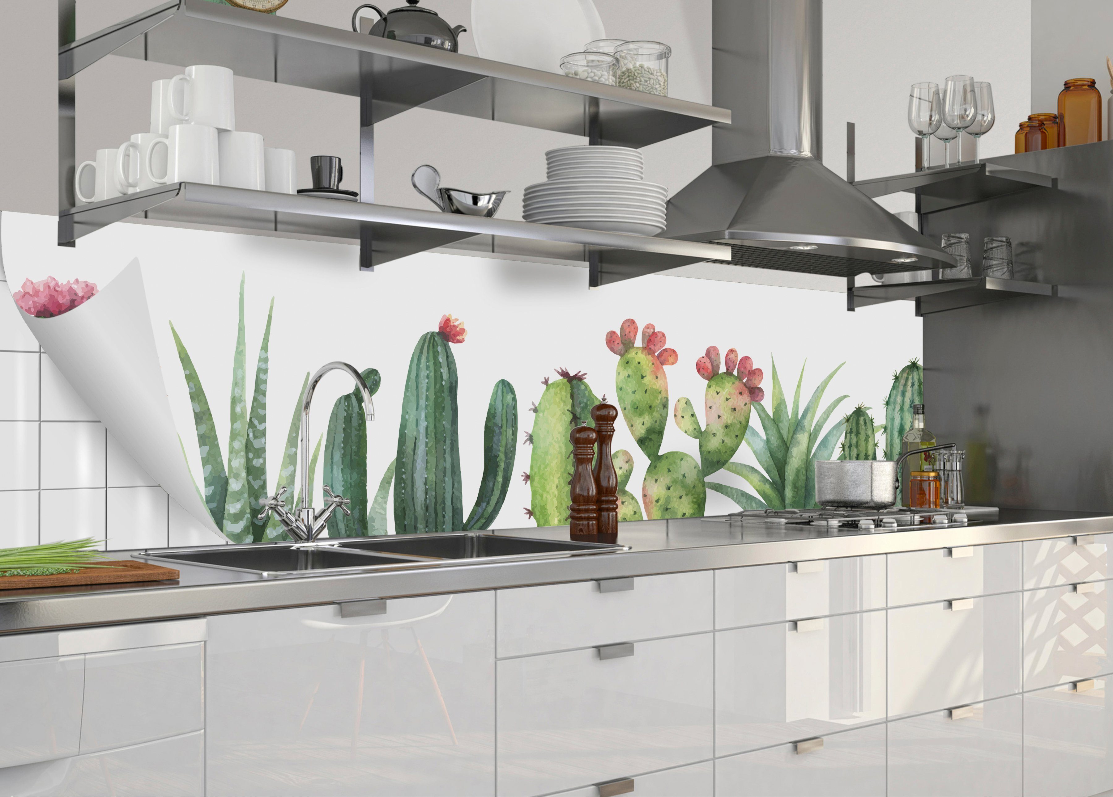 MySpotti Küchenrückwand-Folie flexible und Küchenrückwand selbstklebende Jolanda, fixy
