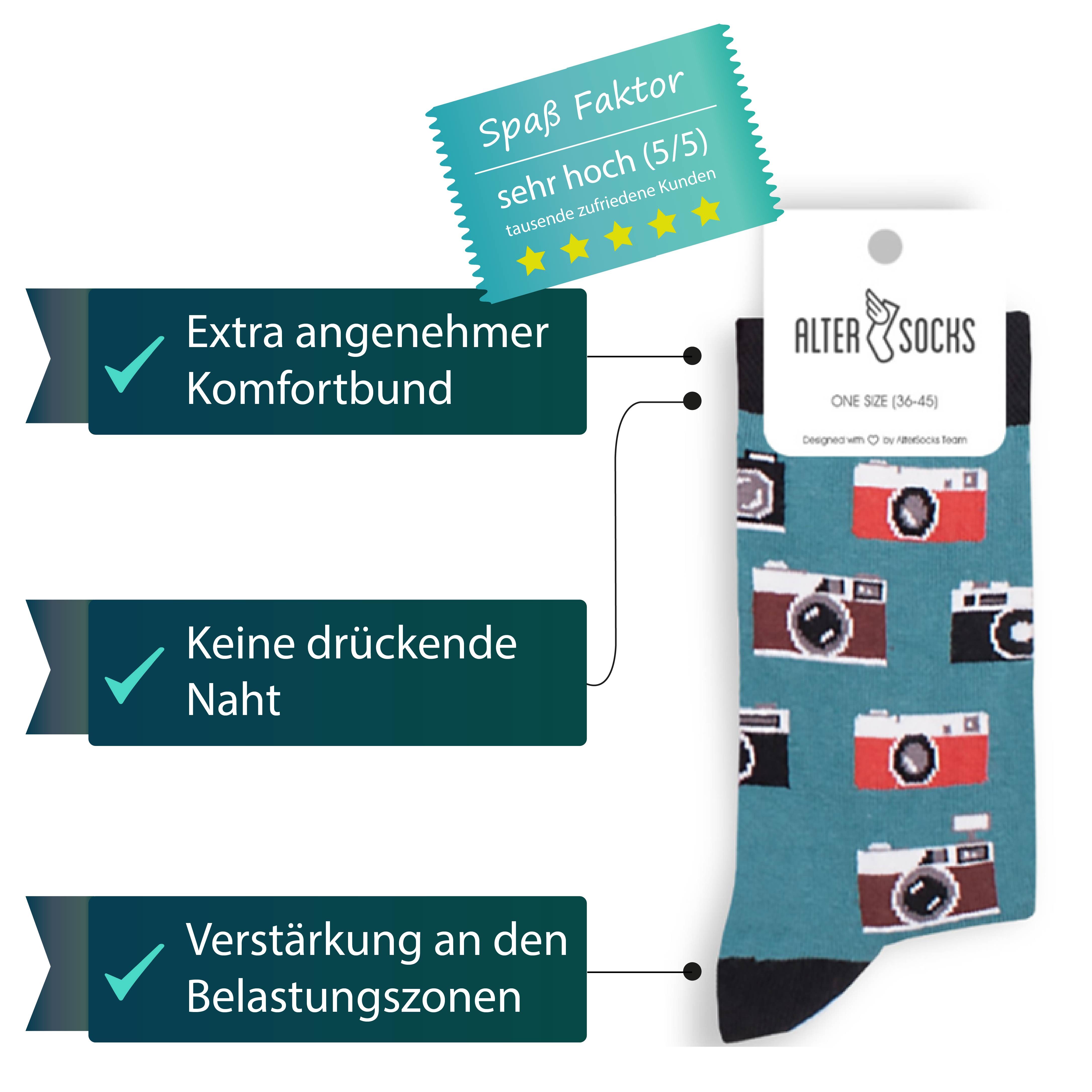 AlterSocks Freizeitsocken Lustige Socken Wasser Socken günstig online kaufen