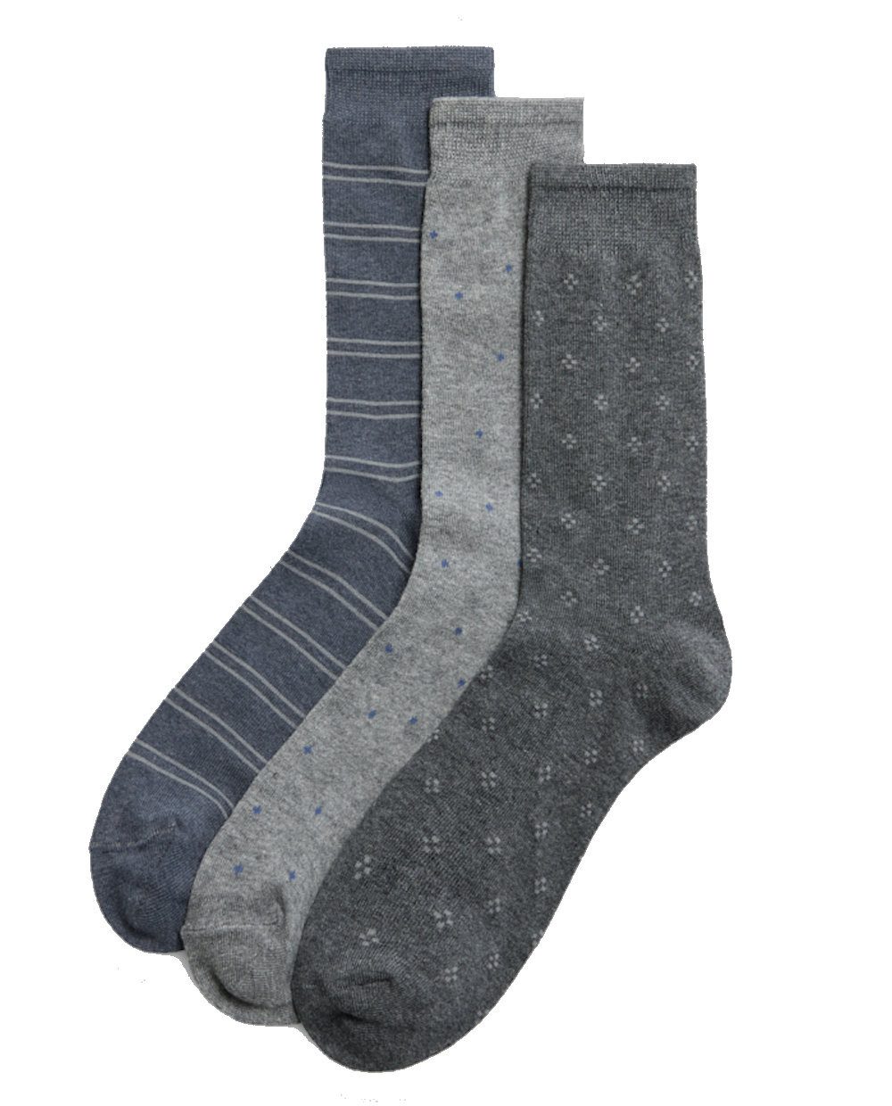 YSABEL MORA Socken Ysabel Mora 3er Pack Herren Socken Strümpfe Grautöne Gr.43-46 (3-Paar)