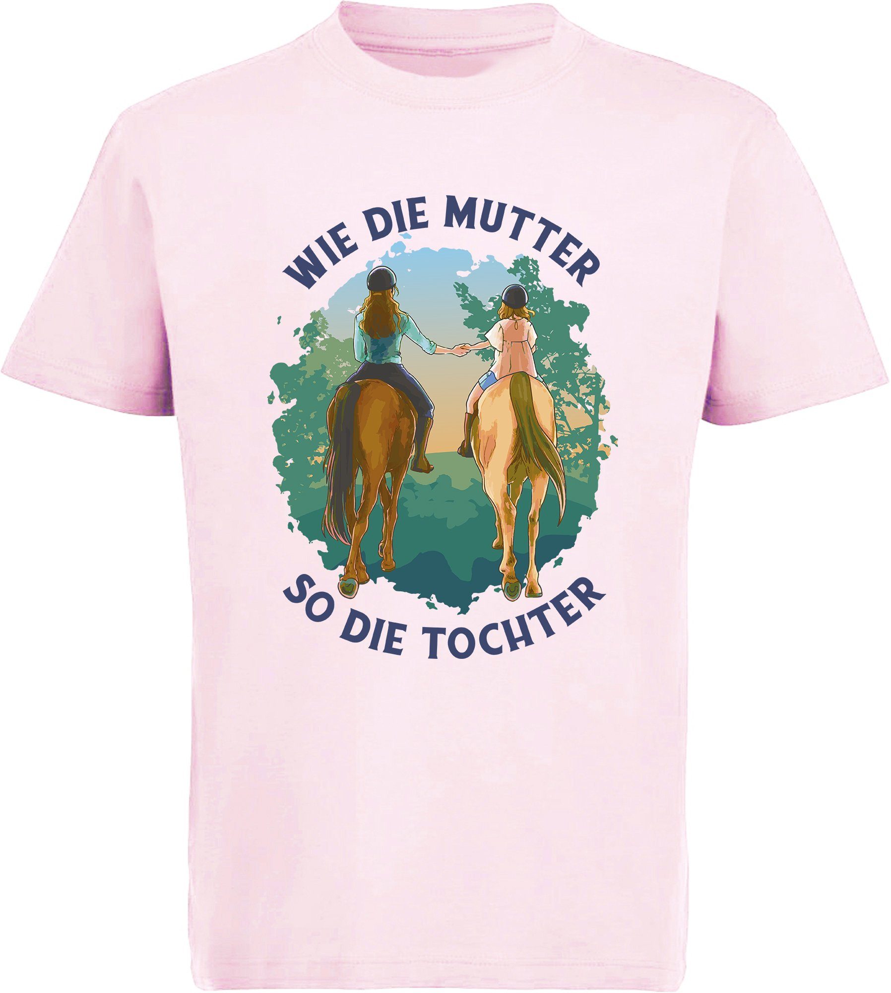 MyDesign24 Print-Shirt bedrucktes Pferde T-Shirt - Wie die Mutter so die  Tochter 100% Baumwolle mit Pferde Aufdruck, i163