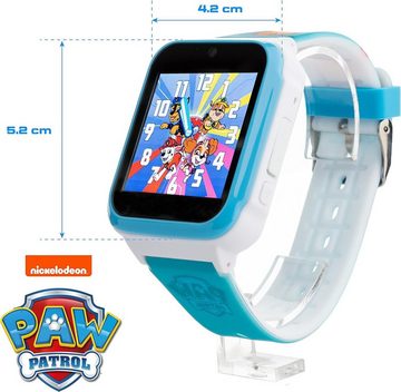 PAW PATROL Kinder Armbanduhr Video, Spiele, Schrittzähler Wecker Timer Rechner Smartwatch, mit lustigen Patrol Filtern die mit der integrierten Kamera gemacht