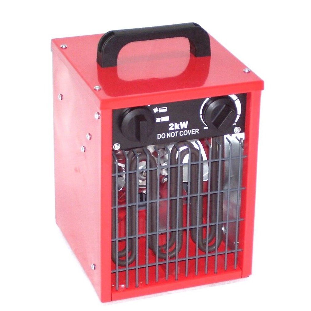 Apex Heizgerät Bauheizer Heizlüfter 55204 Elektro Heizgerät 2000W 2kW Heizkanone
