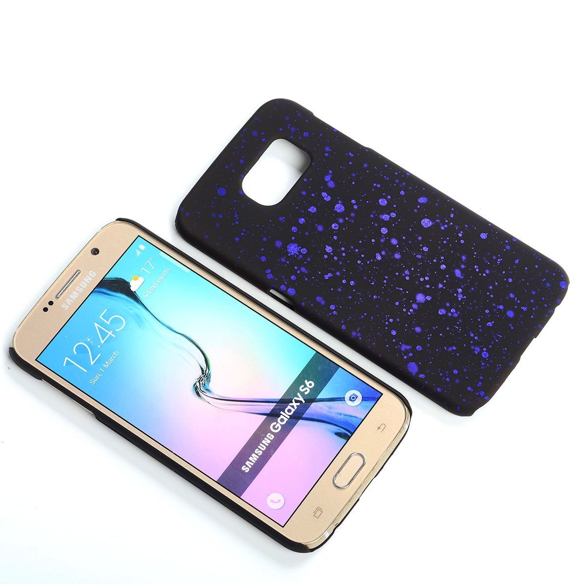 König Design Handyhülle Samsung Galaxy S6, Samsung Galaxy S6 Handyhülle Backcover Schwarz