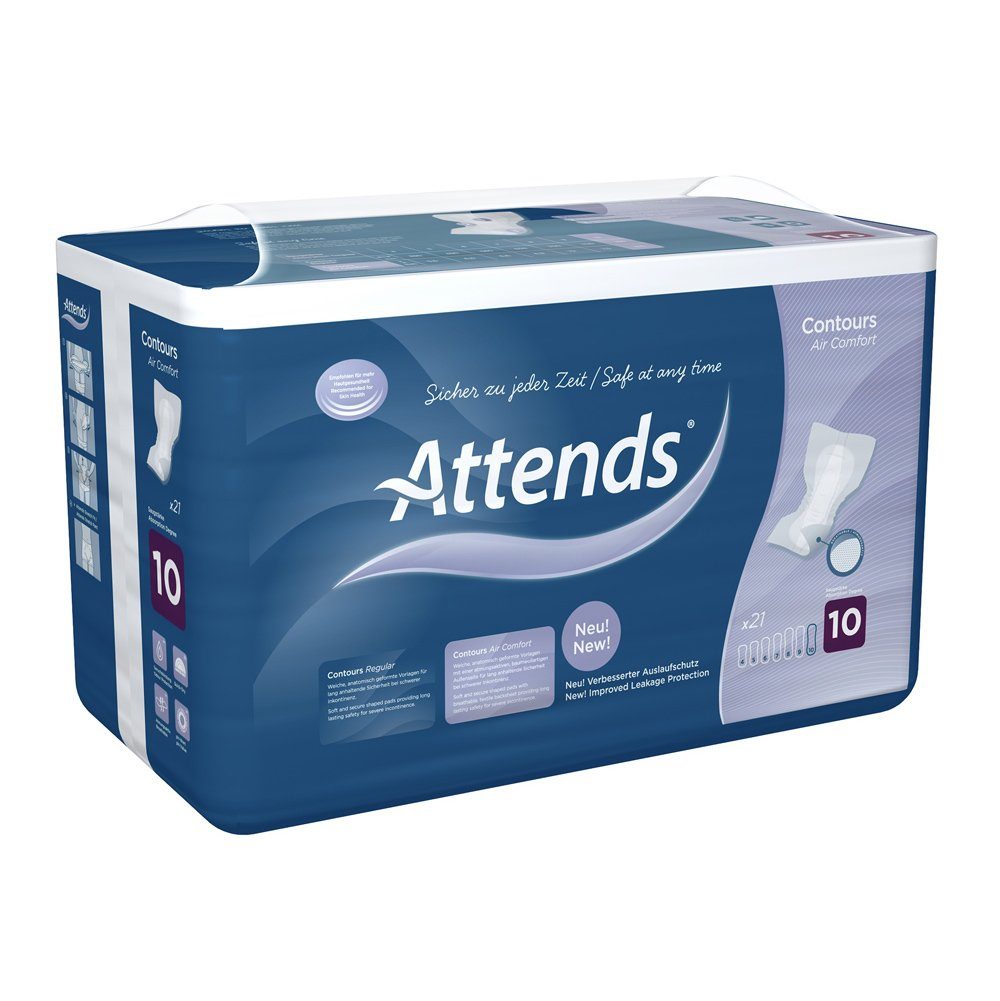 Attends GmbH Inkontinenz-Einlage Attends Contours Air Comfort 10 (1x 21 Stück)