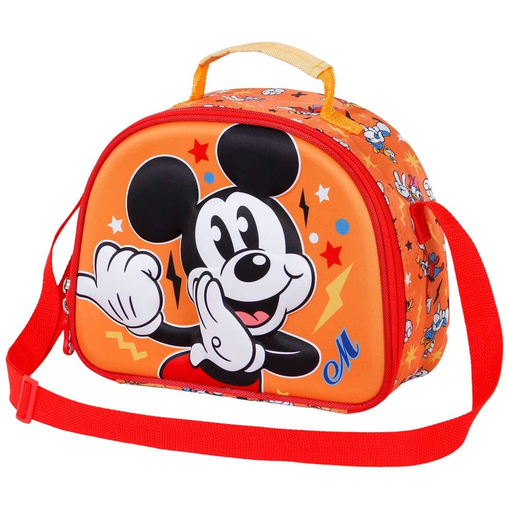Karactermania Kindergartentasche Disney Micky Maus Frühstückstasche Kinder Umhängetasche Lunch Bag, Isolierende Innenauskleidung