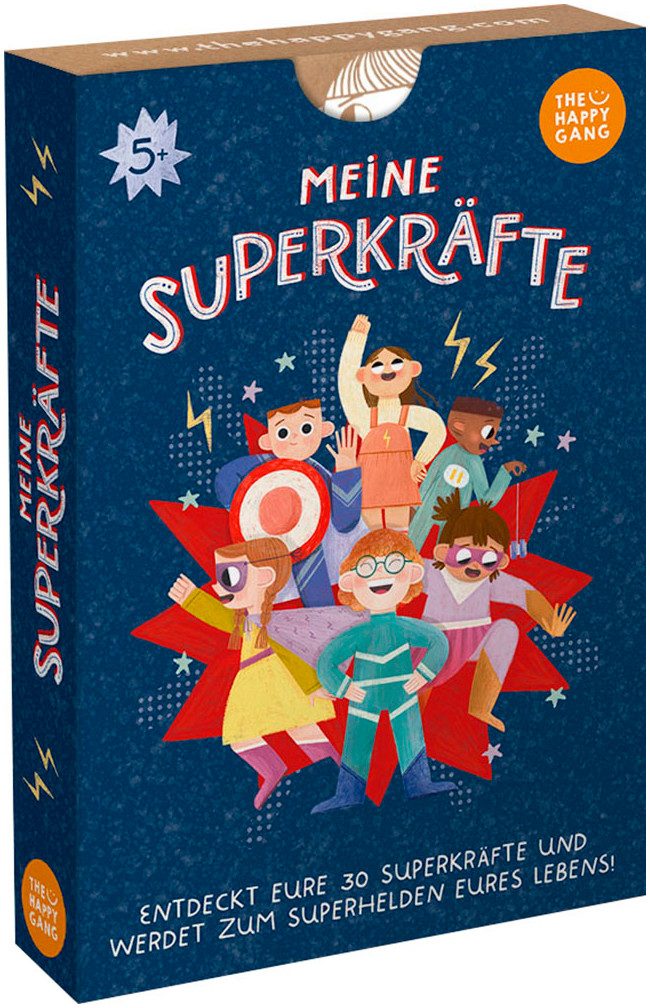 THE HAPPY GANG Spiel Mutmachkarten Meine Superkräfte, Familienspiel